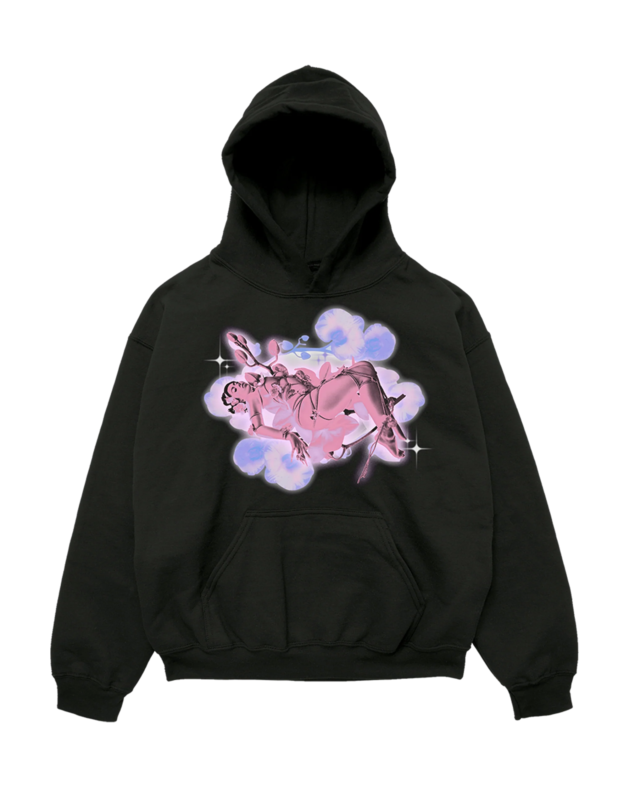 Orquídeas Black Hoodie