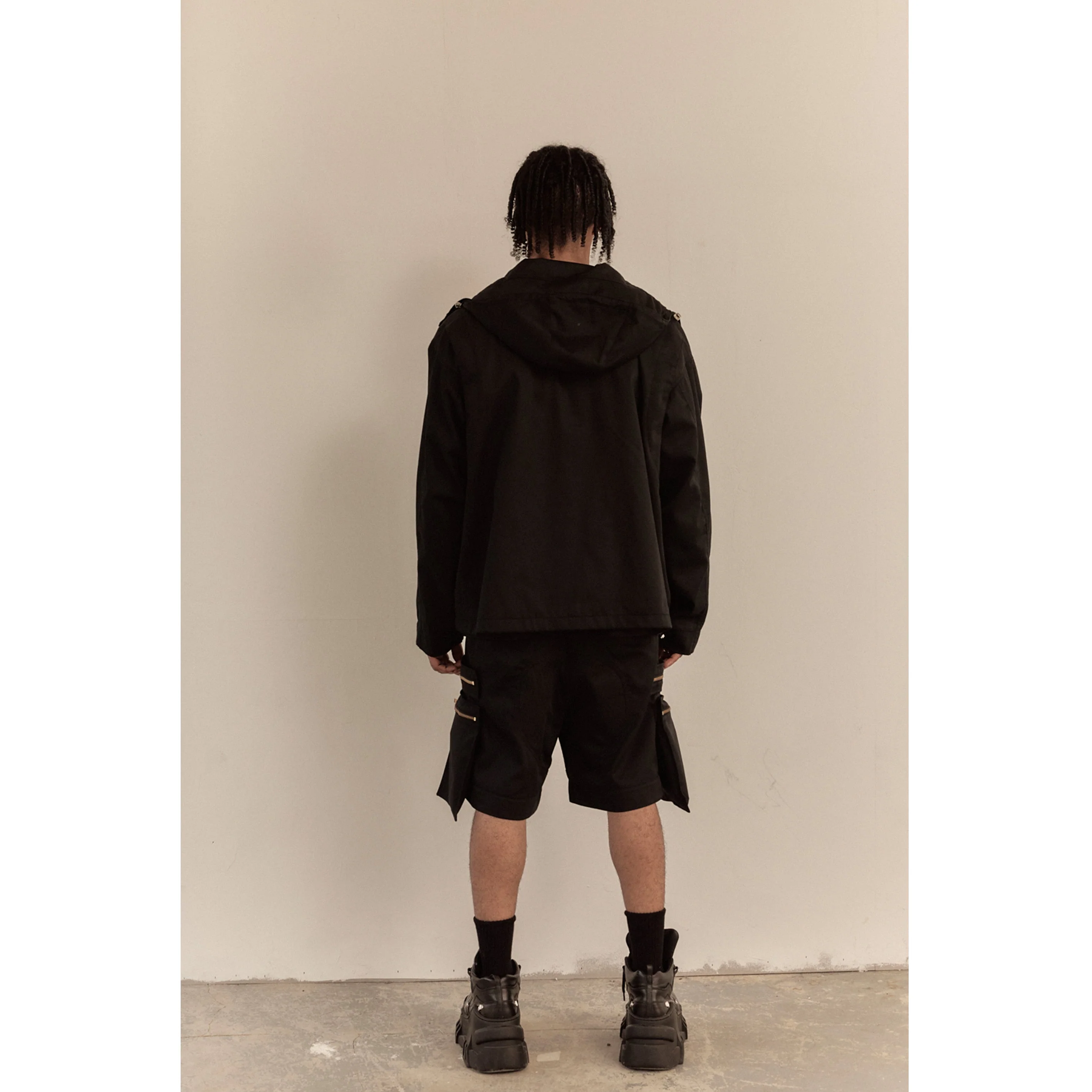 OVERSIZED HOOD JACKET / BLACK - Image 33