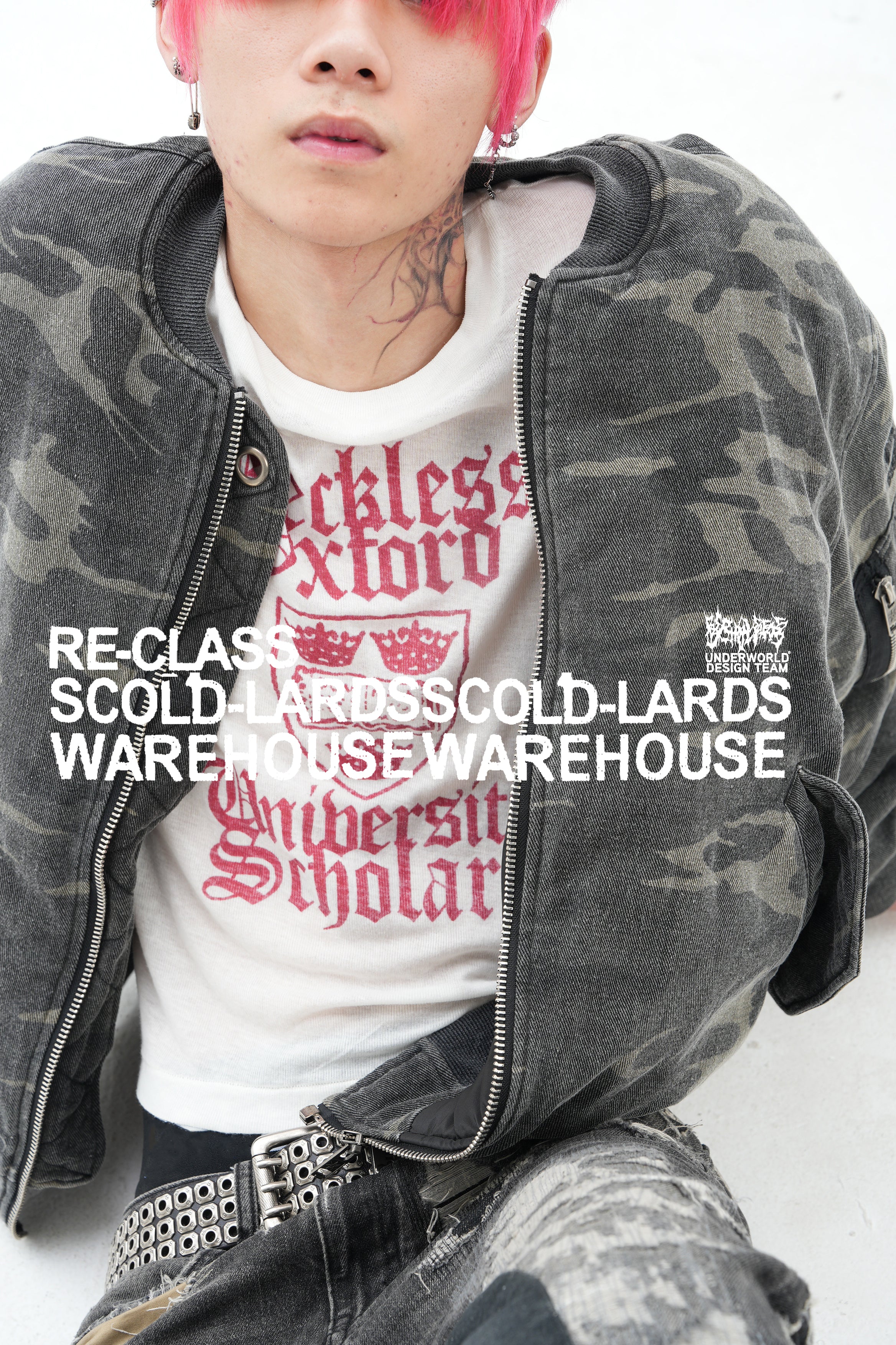 OXFORD REVERSE PRINT TEE WHT - Image 4