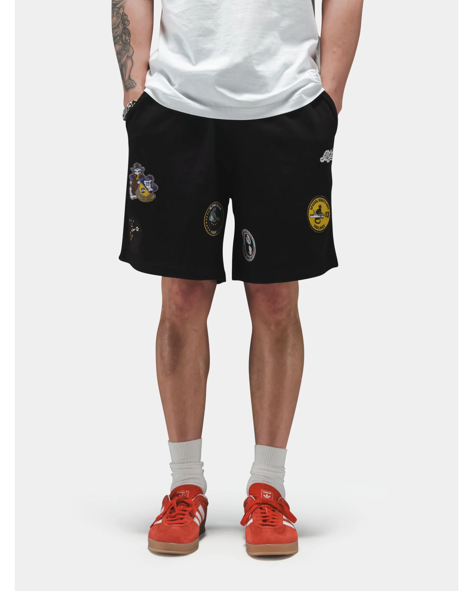PATCHED JERSEY SHORT - Image 12