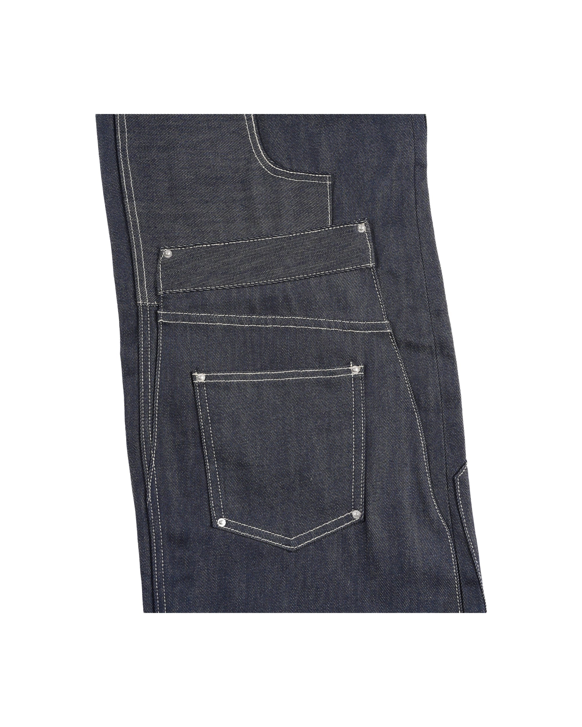 PATCHWORK RAW DENIM JEANS - Image 6