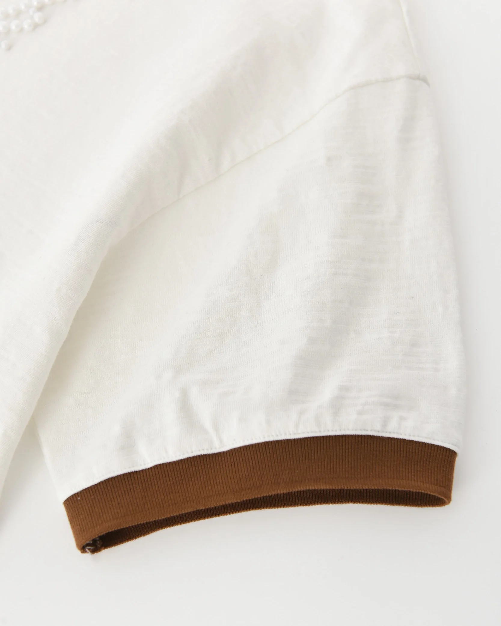 Pearl Patchwork T-Shirt IN WHT - Image 15