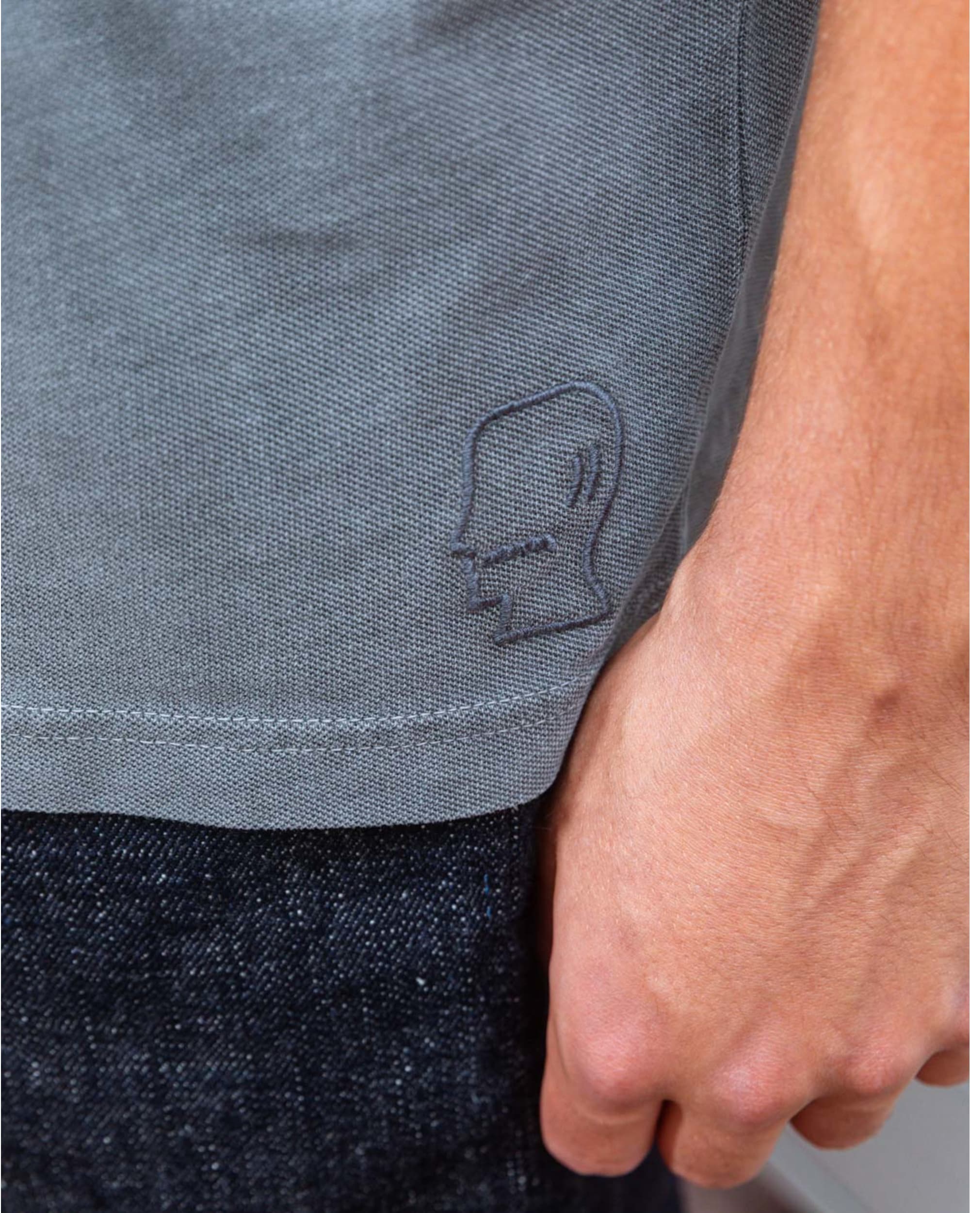 Pigment Pique T-shirt - Washed Black - Image 7