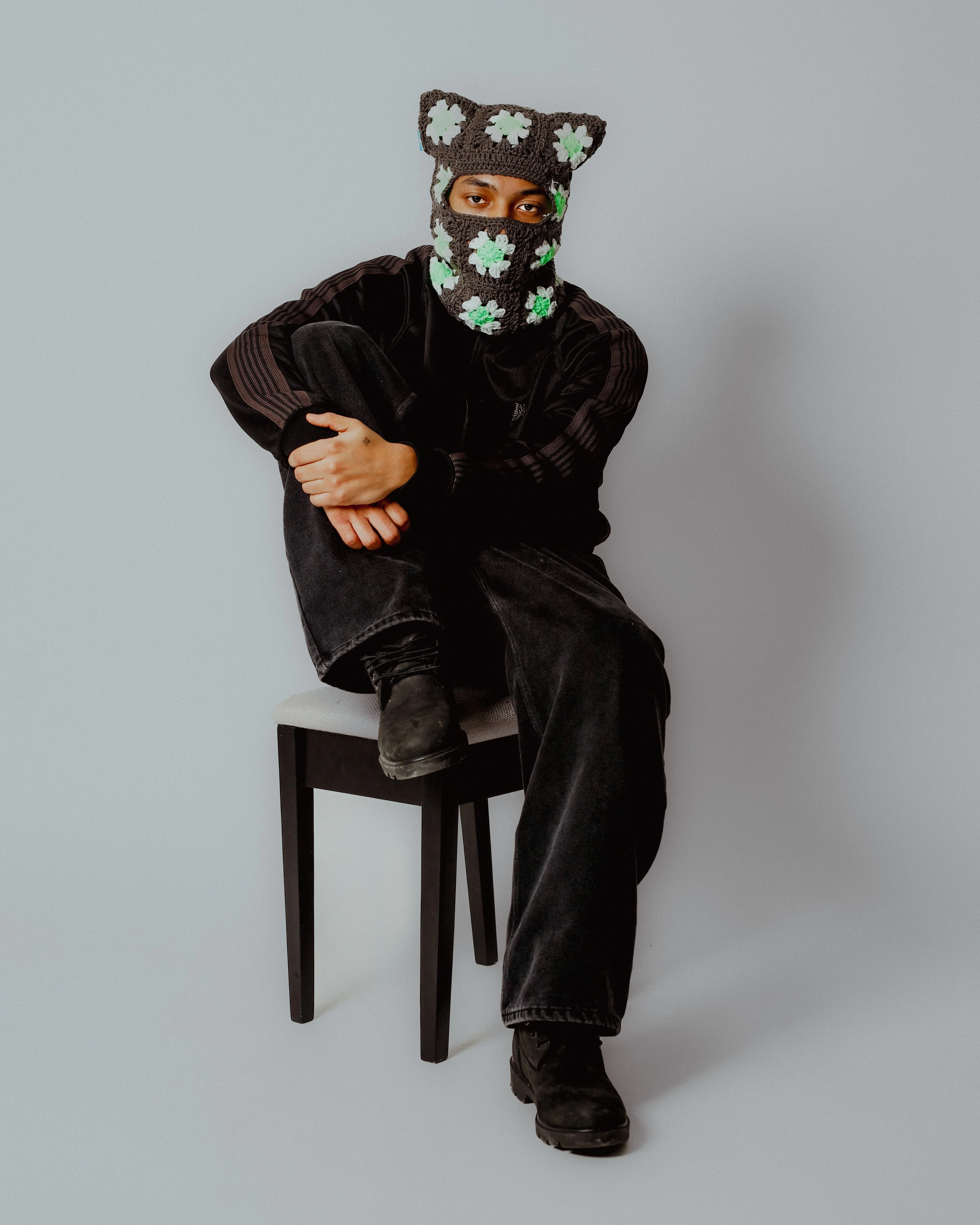 Pine Stone Crochet Ski Mask - Image 4