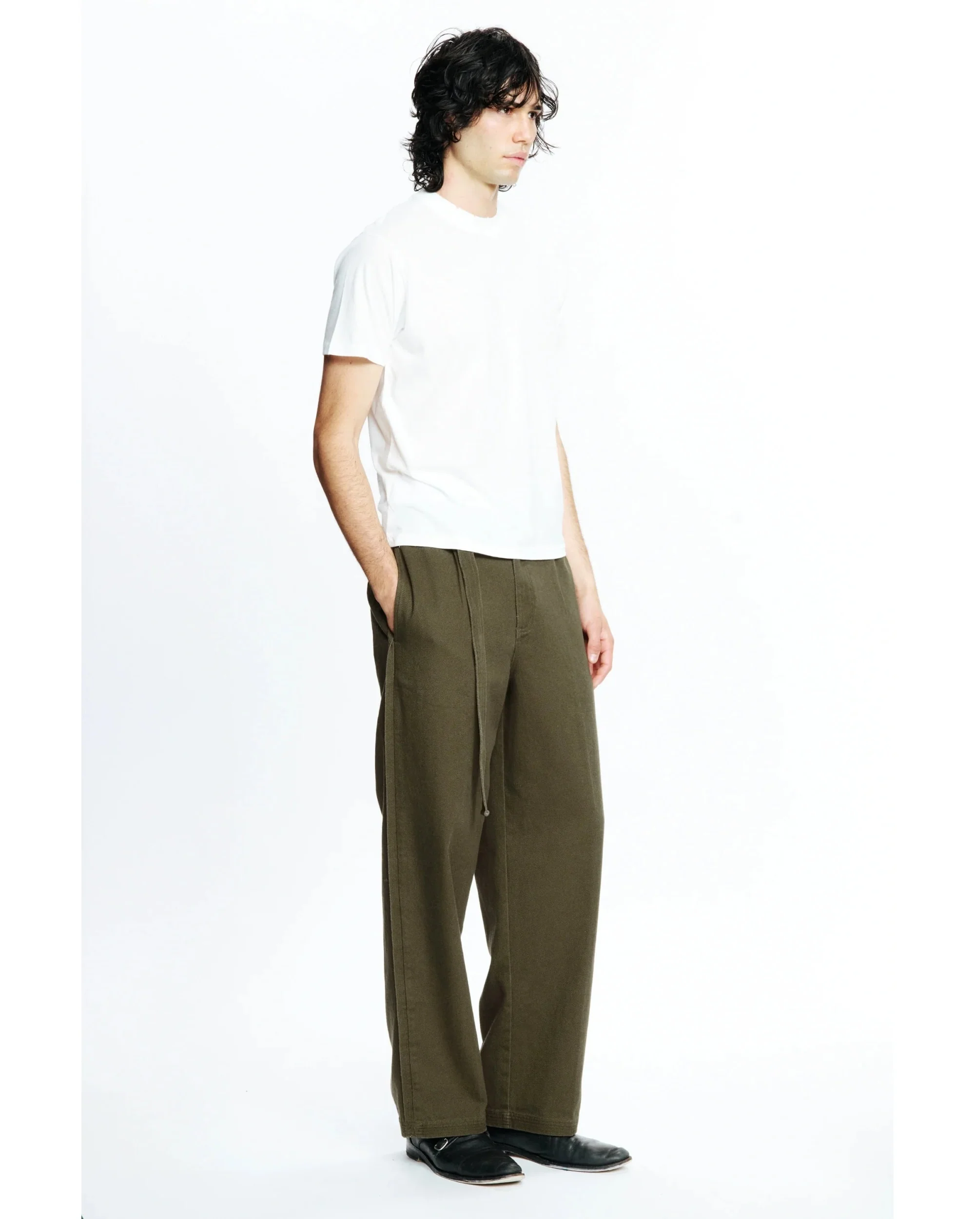 PLEATED WORK PANT - FATIGUE - Image 5