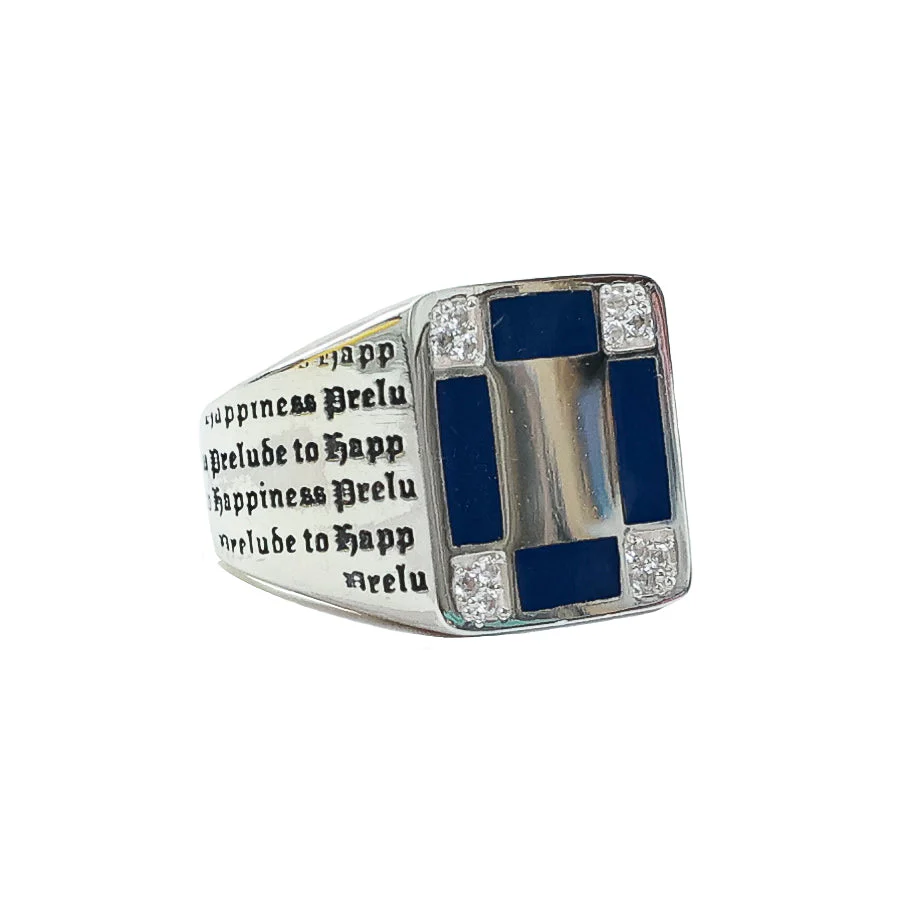 Prelude Signet (Silver/Navy/Topaz) - Image 9