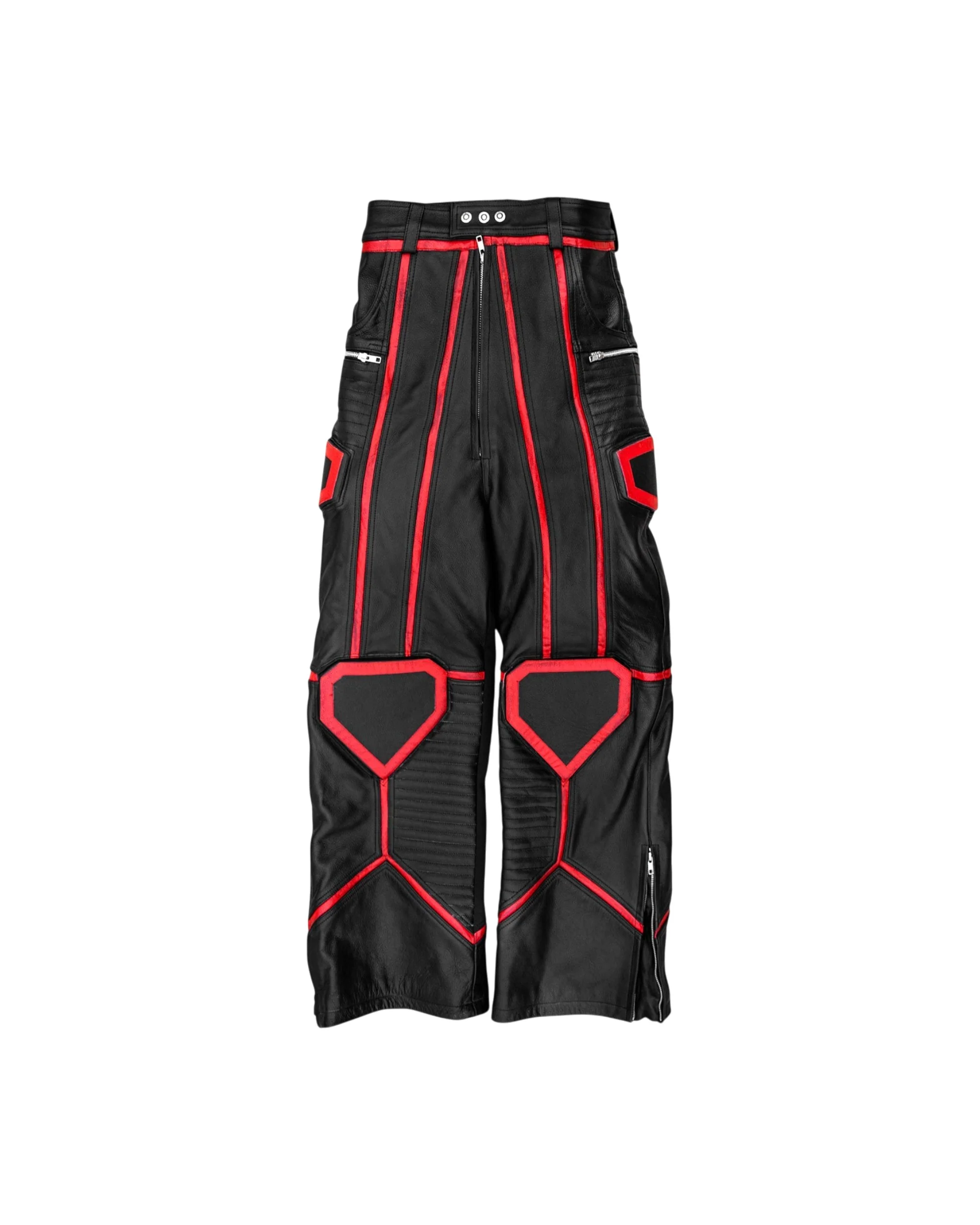 "PRYZM" MOTO PANTS - BLACK/RED