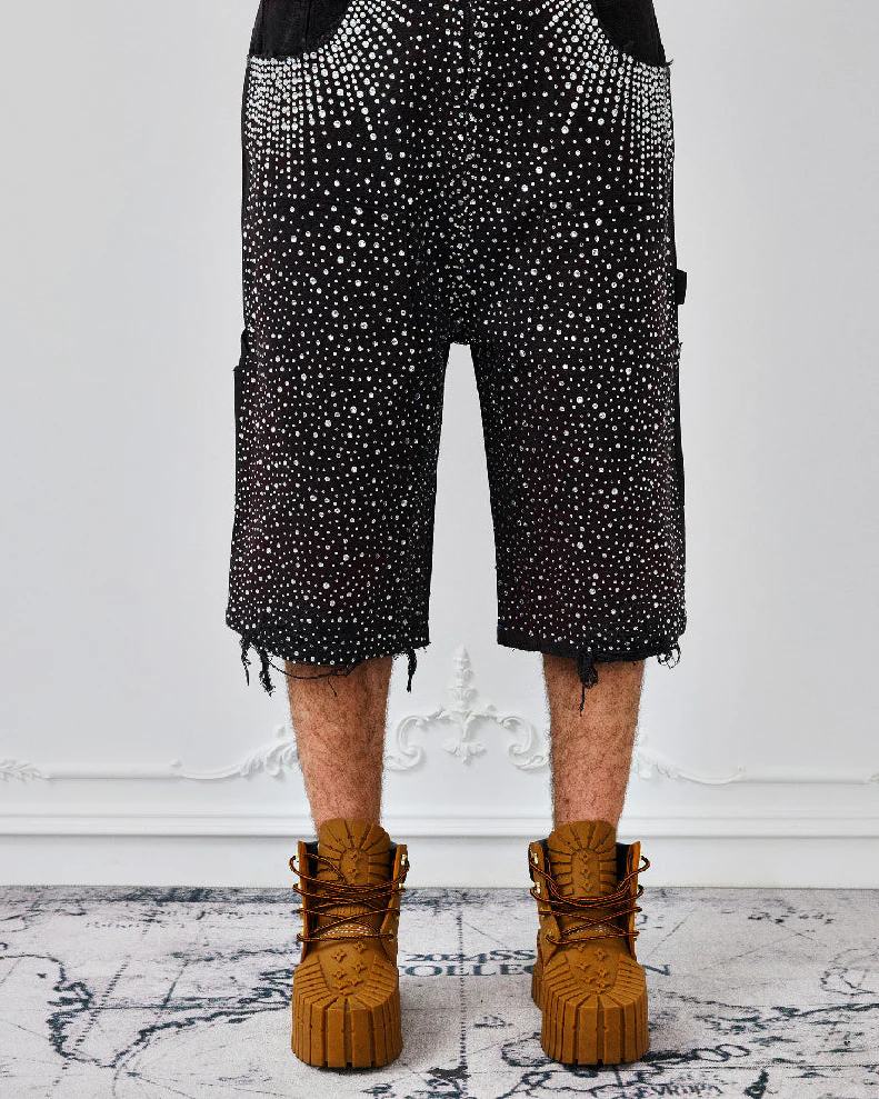 Redial 20k Diamond Shorts in Washed Black - Image 17