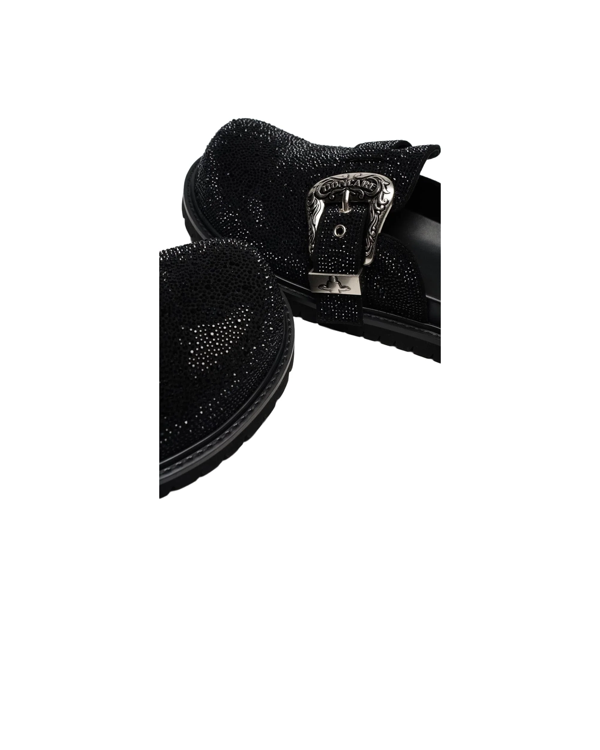 RHINESTONE LEATHER METAL MULES - Image 7