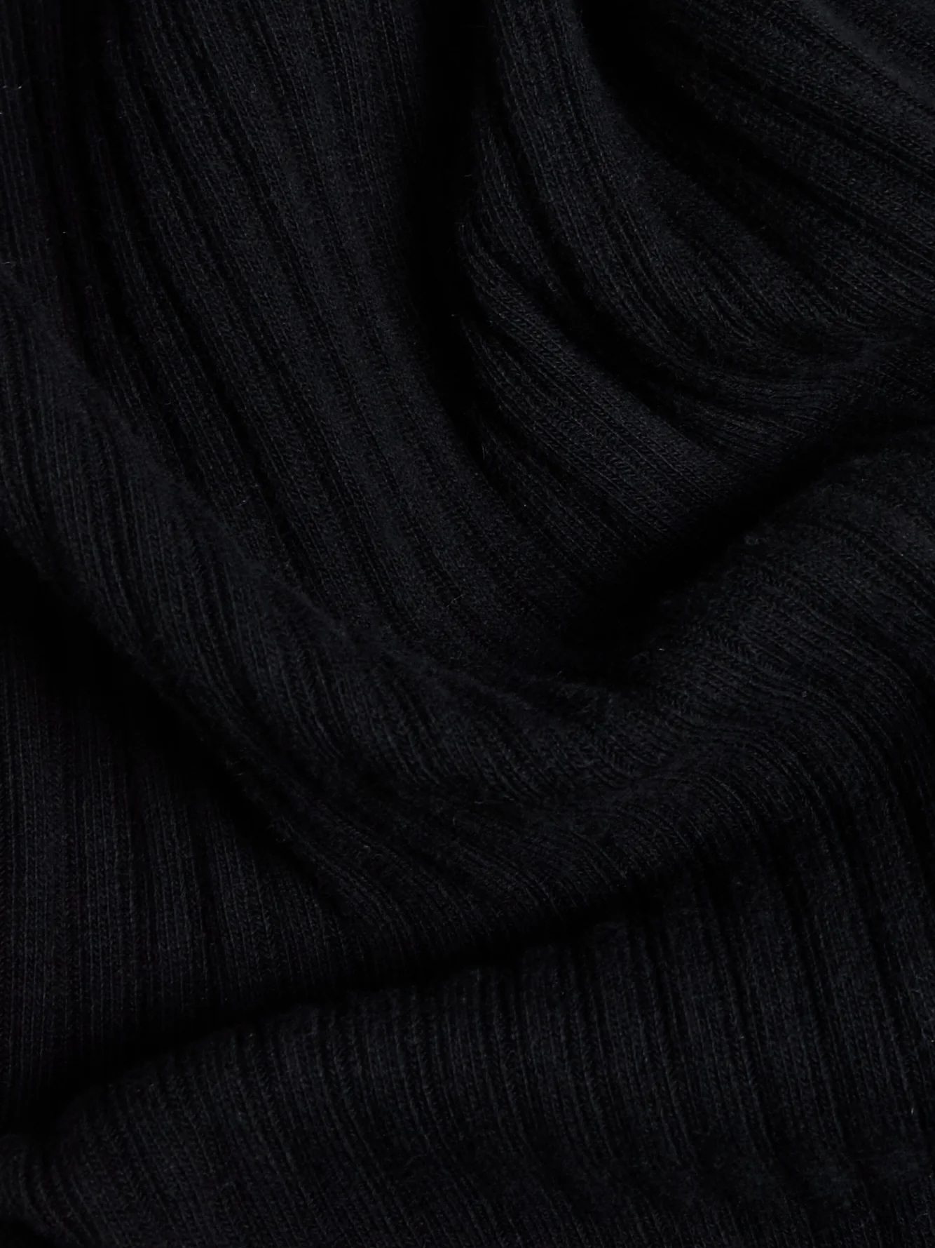 Rib Knit Pant Black - Image 8