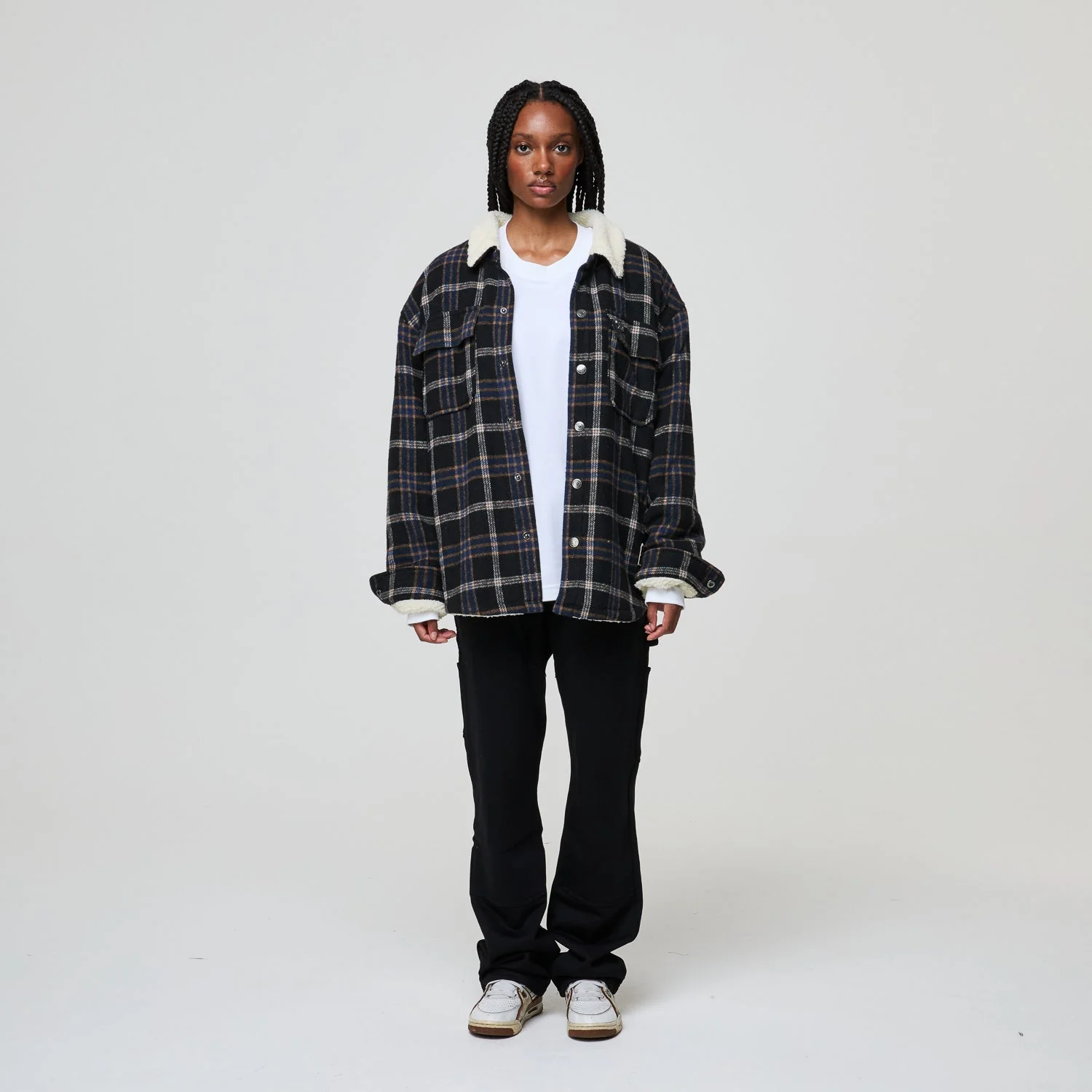 RICHMOND CHECK SHERPA SHIRT JACKET - Image 19
