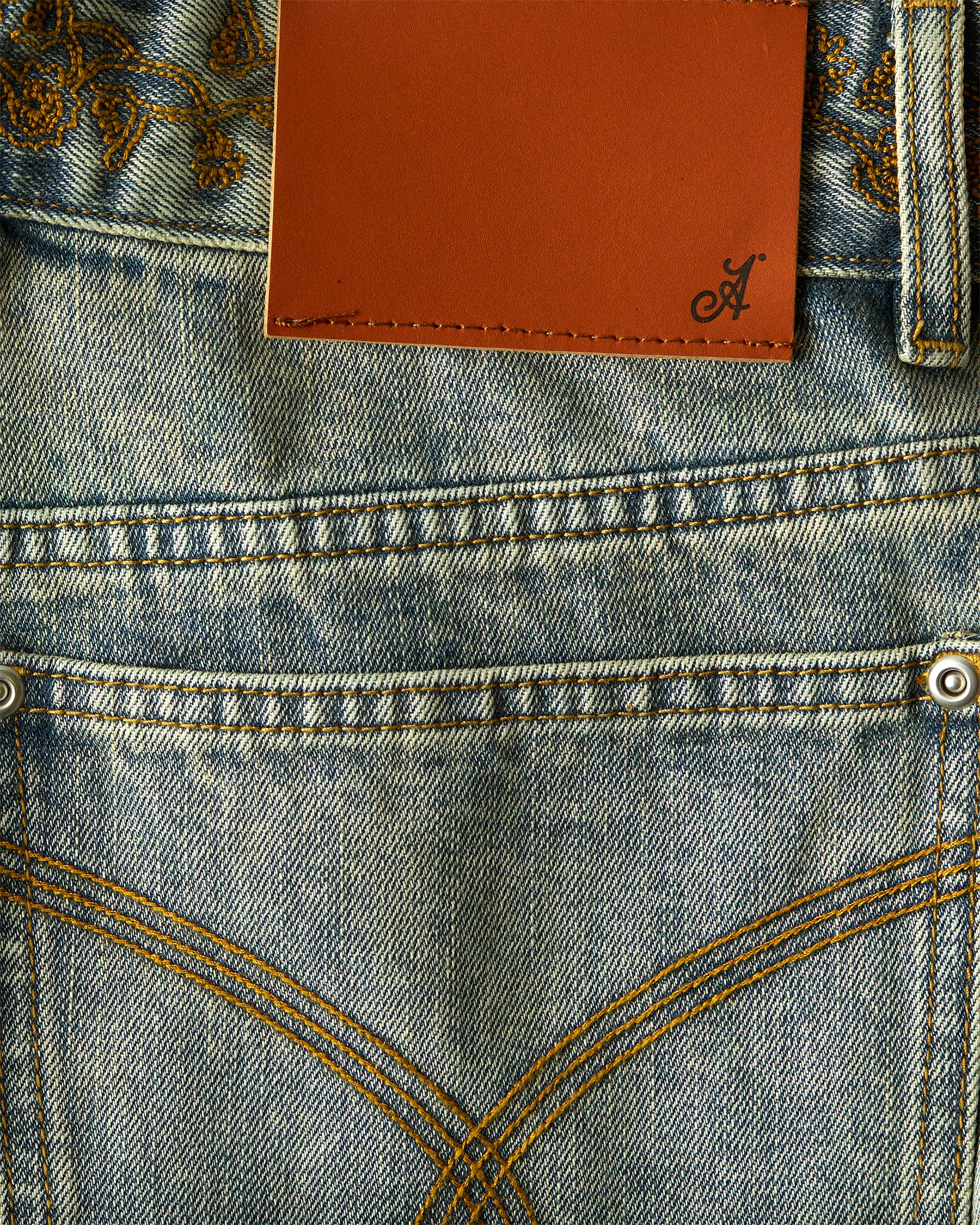 Rivet Chainstitch Selvedge Denim Shorts - Image 4