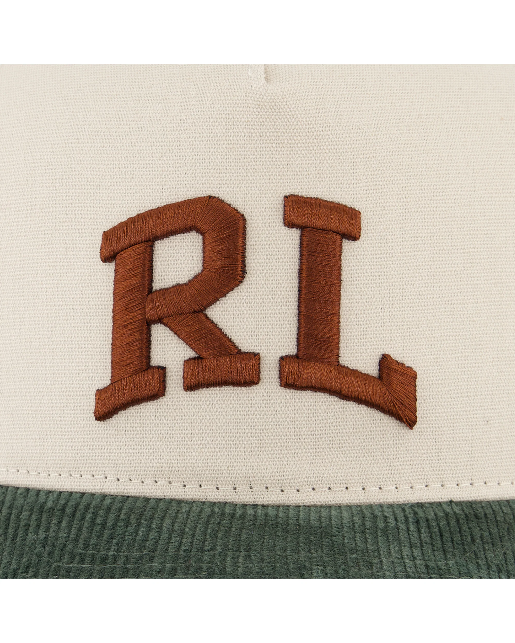 RL Cream Corduroy Hat - Image 4