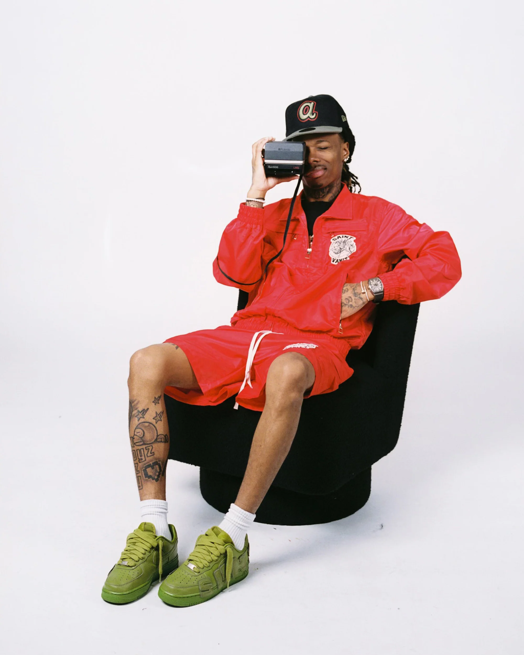 SAINT VANITY™ CARGO SHORTS – RED + - Image 4