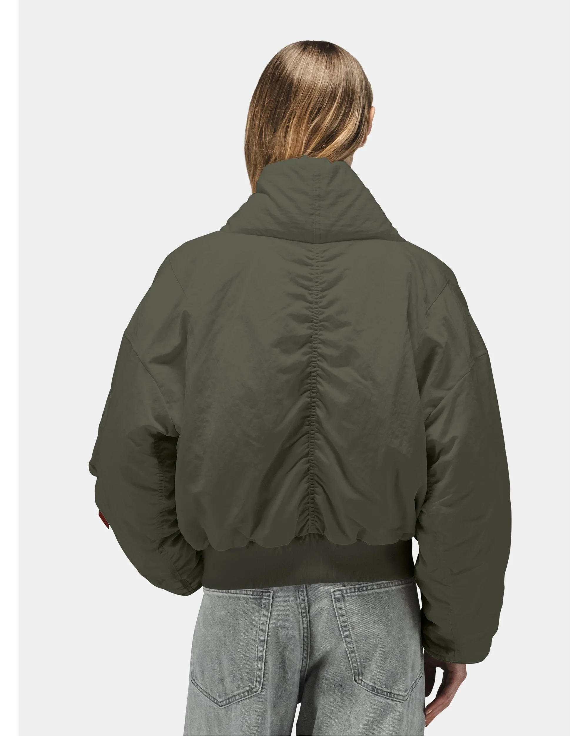 SHAWL COLLAR BOMBER JACKET WOMENS - Image 12