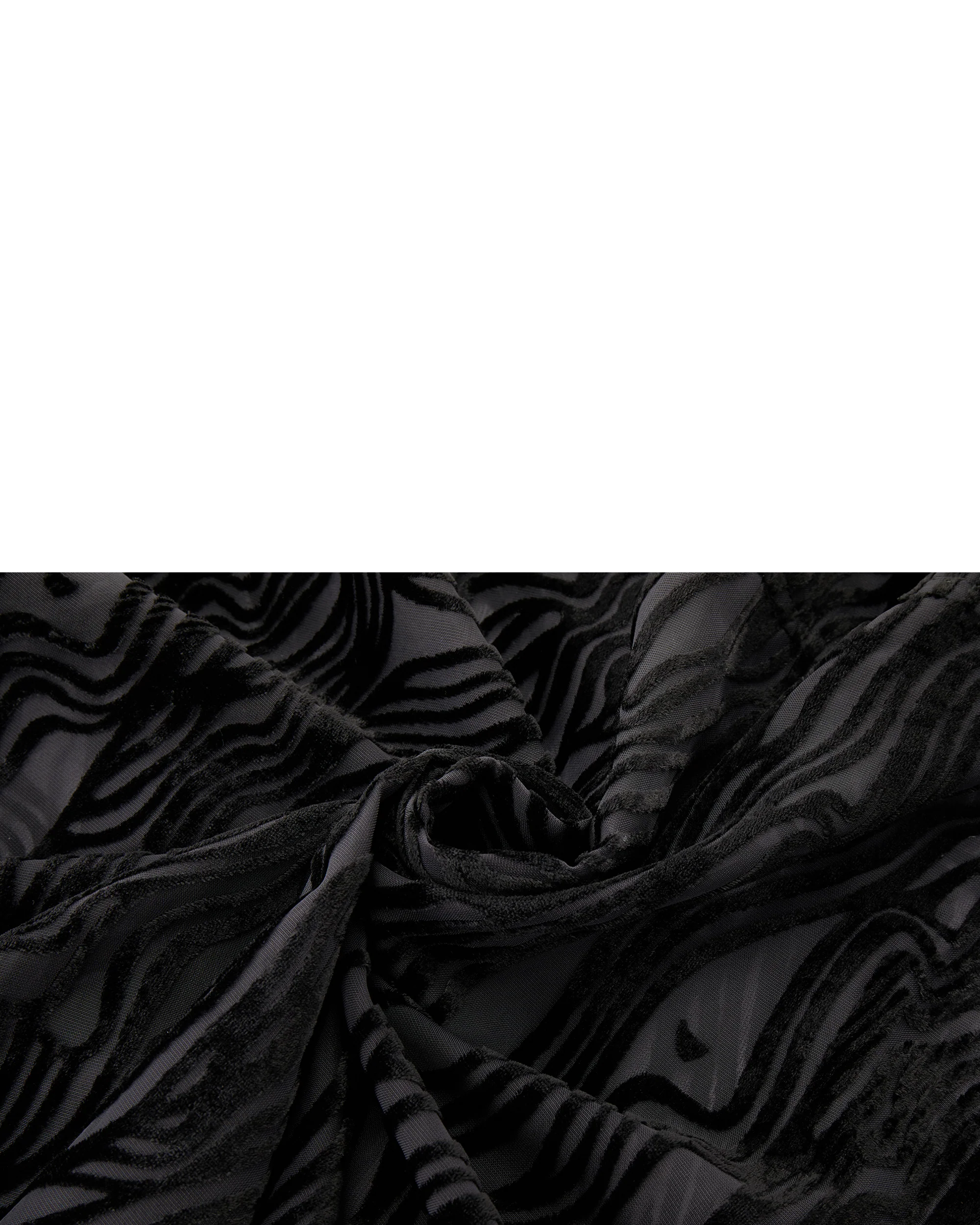 Sheer Wavy Button-Up Shirt - Midnight - Image 11