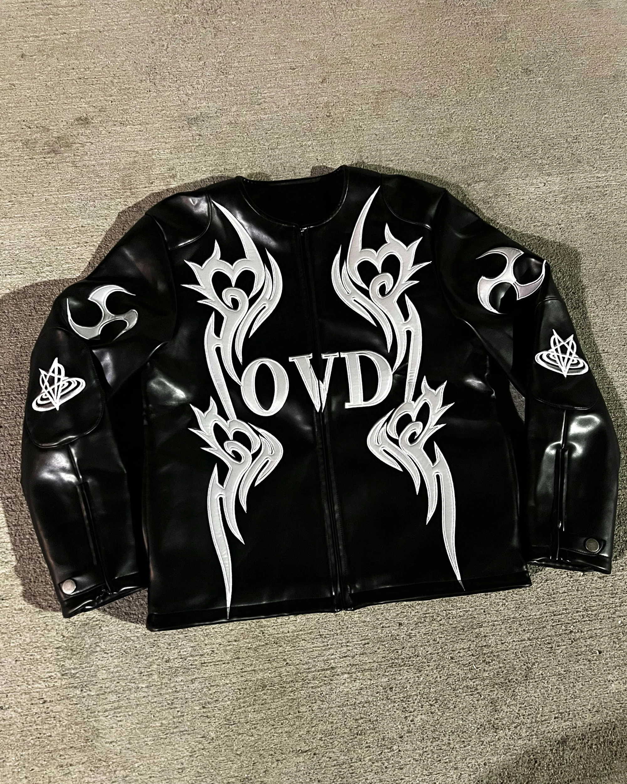 "SIGIL HEART" MOTO LEATHER JACKET - Image 13