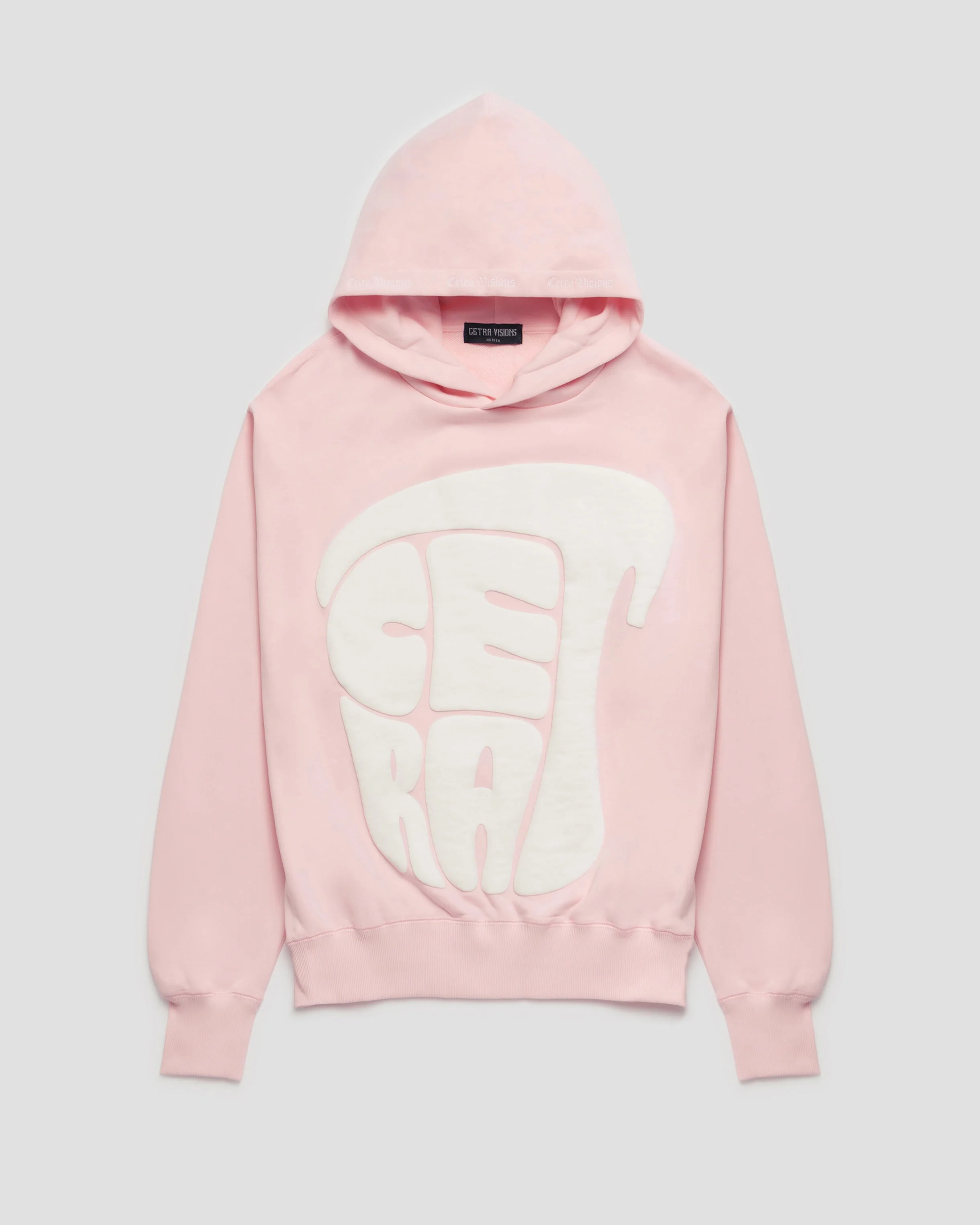 SIGNATURE PINK & WHITE PUFF HOODIE - Image 17