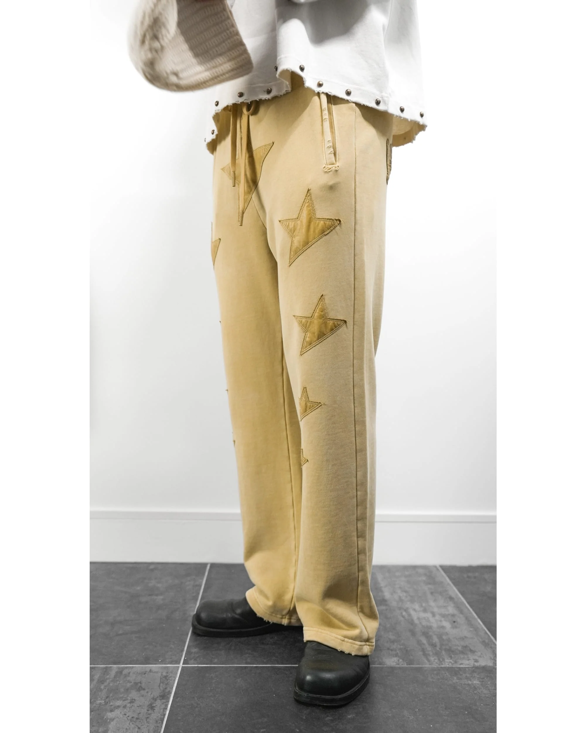 Star Leather Sweatpants - Image 4