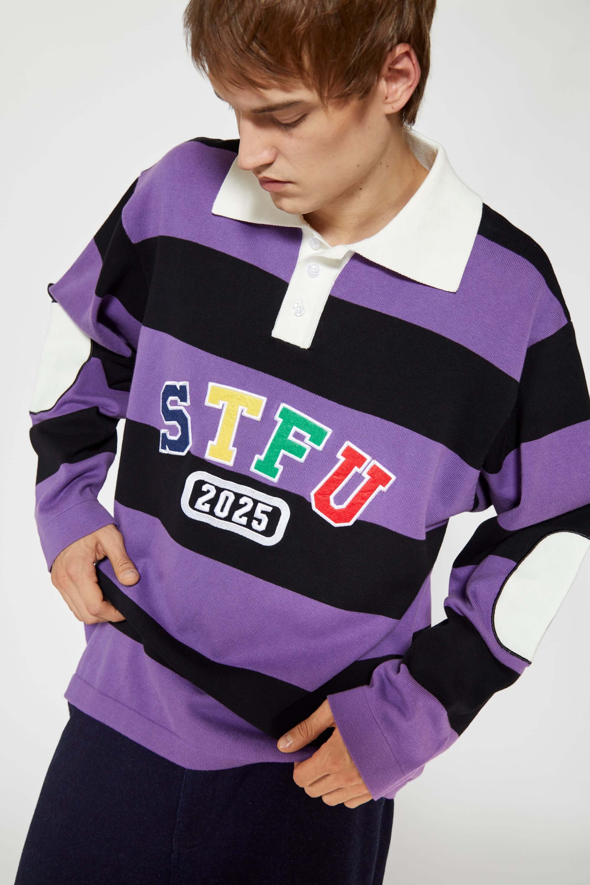 STFU Rugby Polo Purple - Image 13