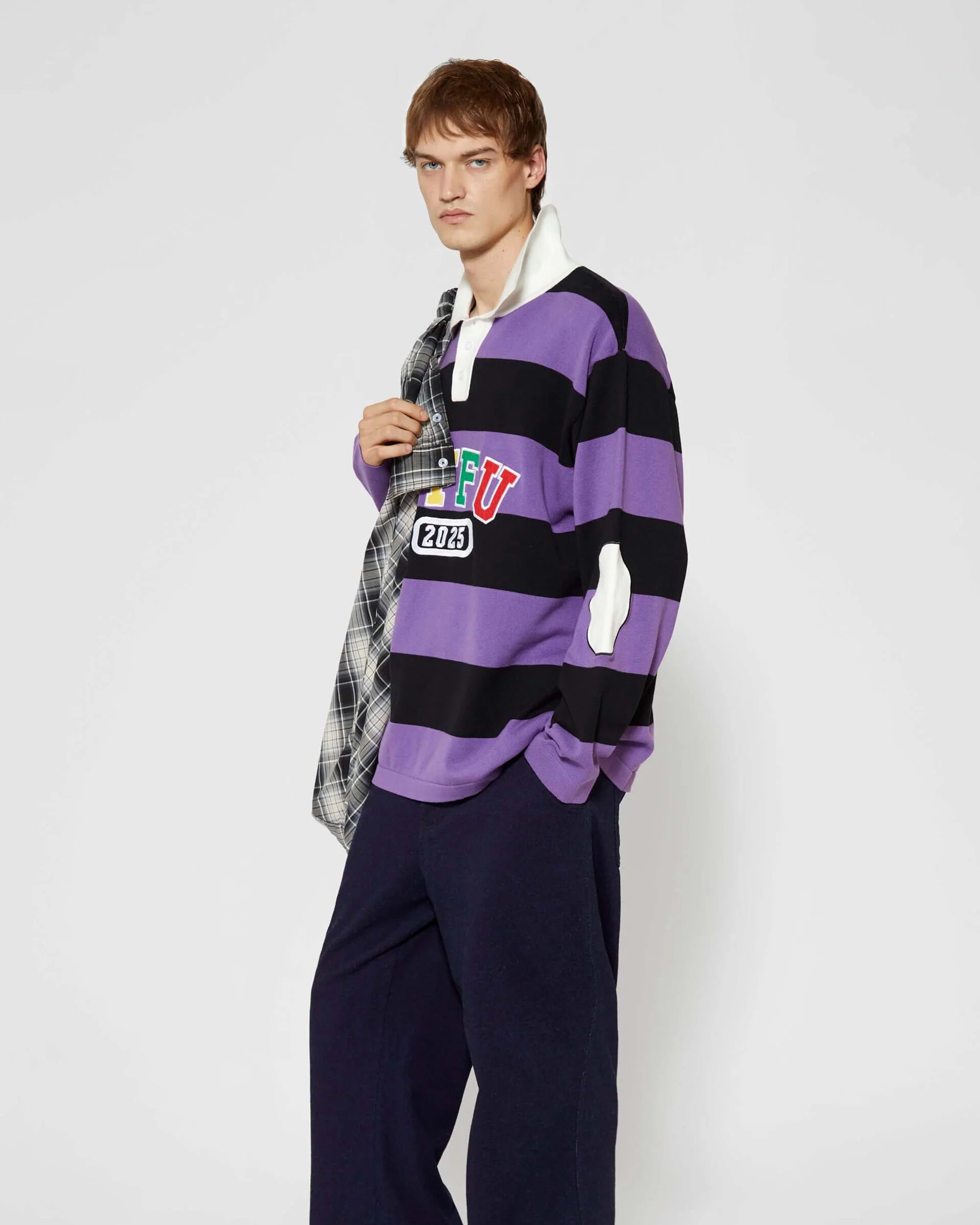 STFU Rugby Polo Purple - Image 3
