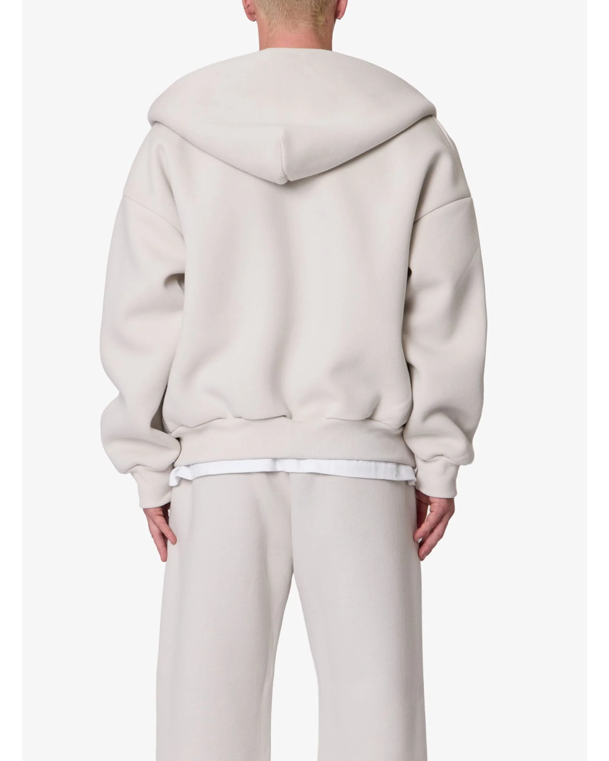 Stiff Lounge Zip Up Hoodie - Grey - Image 3