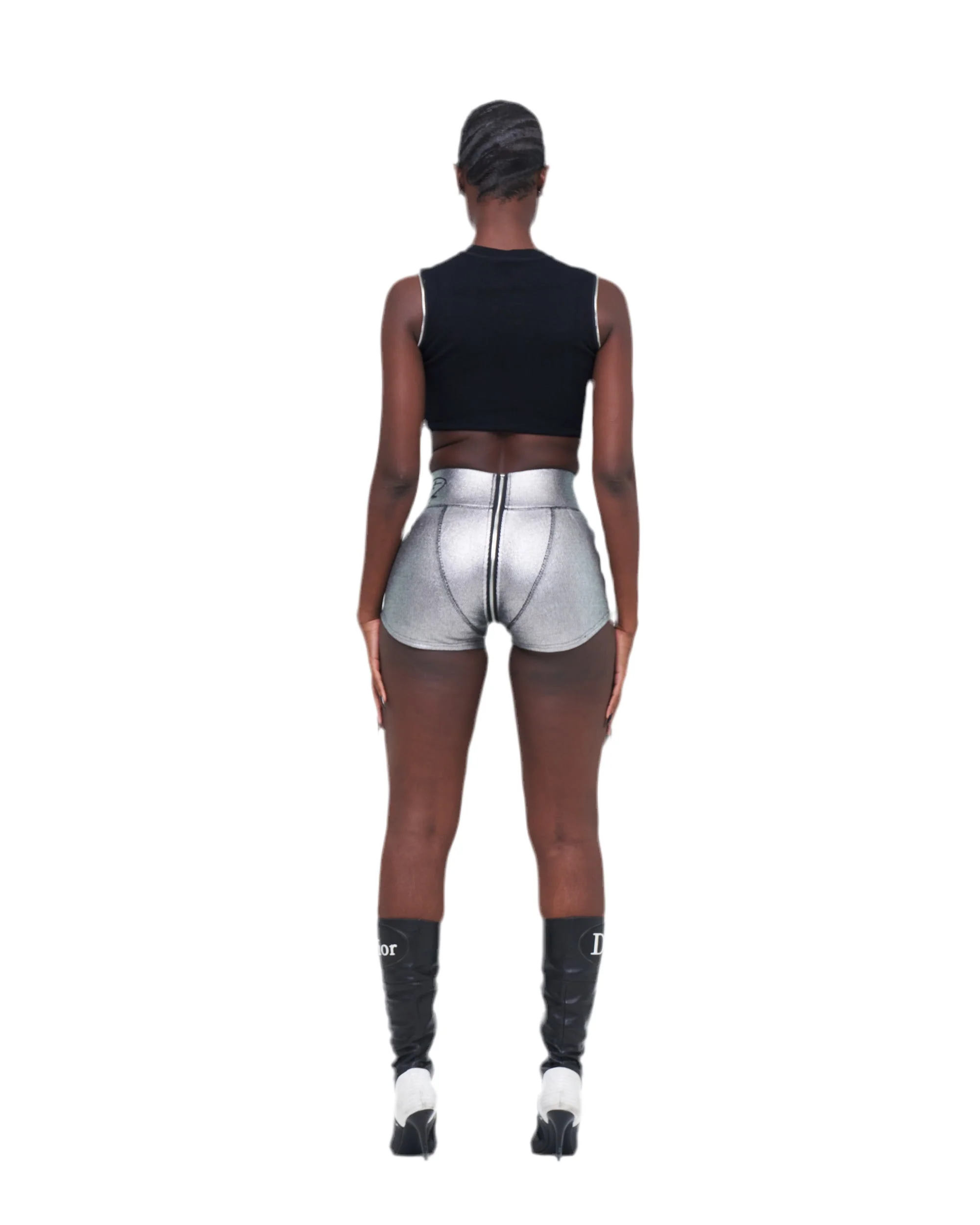 STONE-WASHED UZIP SHORTS - Image 10