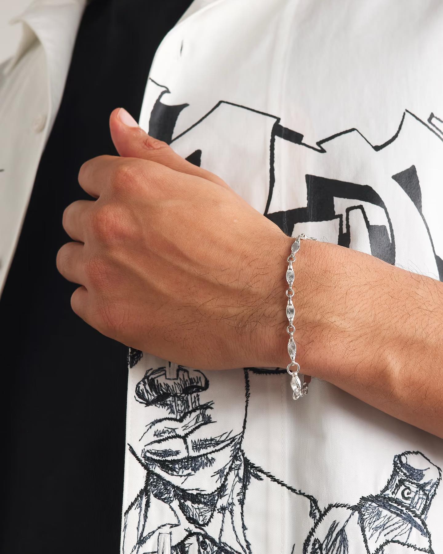 Sunburst Chain Bracelet (Silver 925) - Image 8
