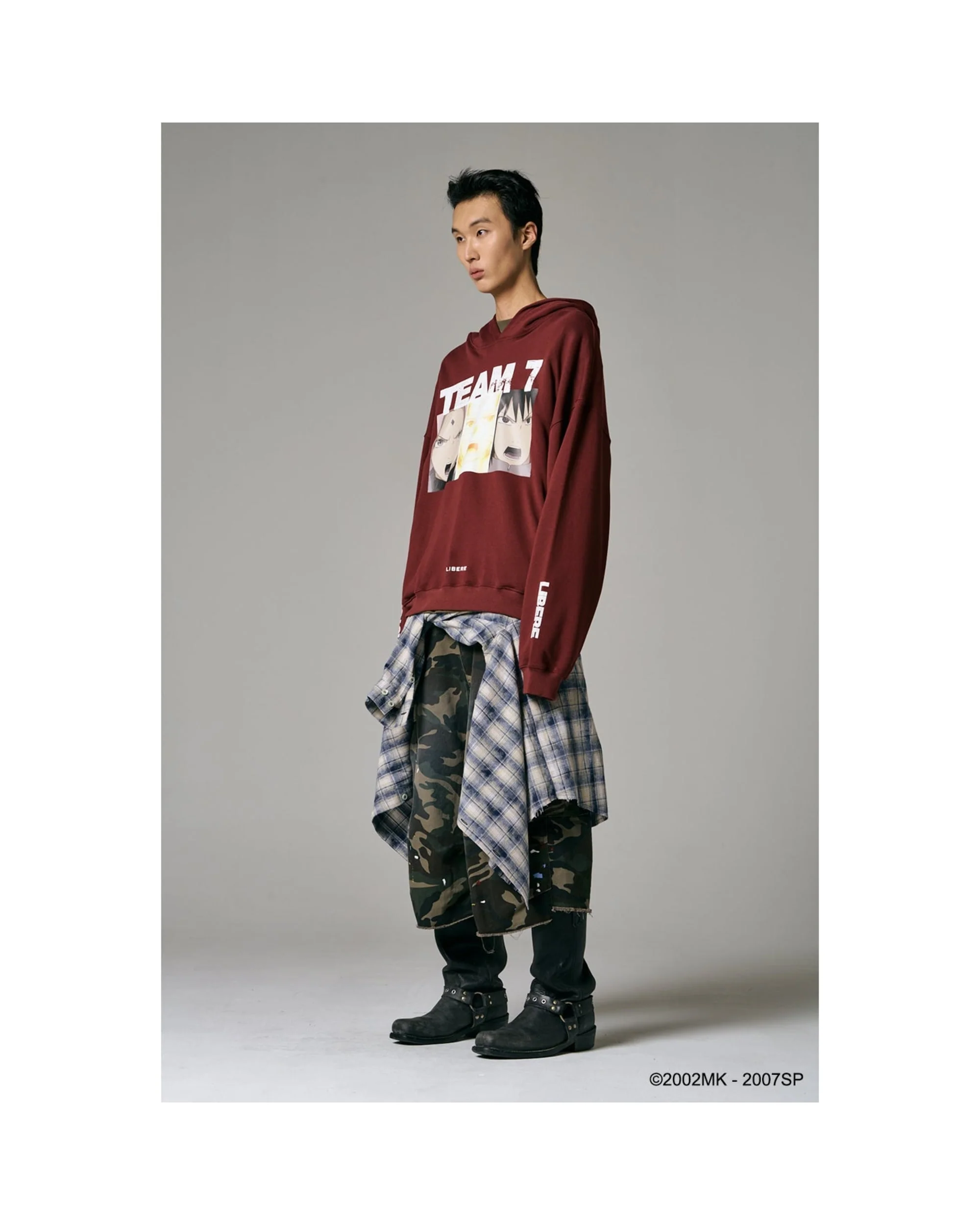 TEAM 7 HOODIE - BURGUNDY - Image 9