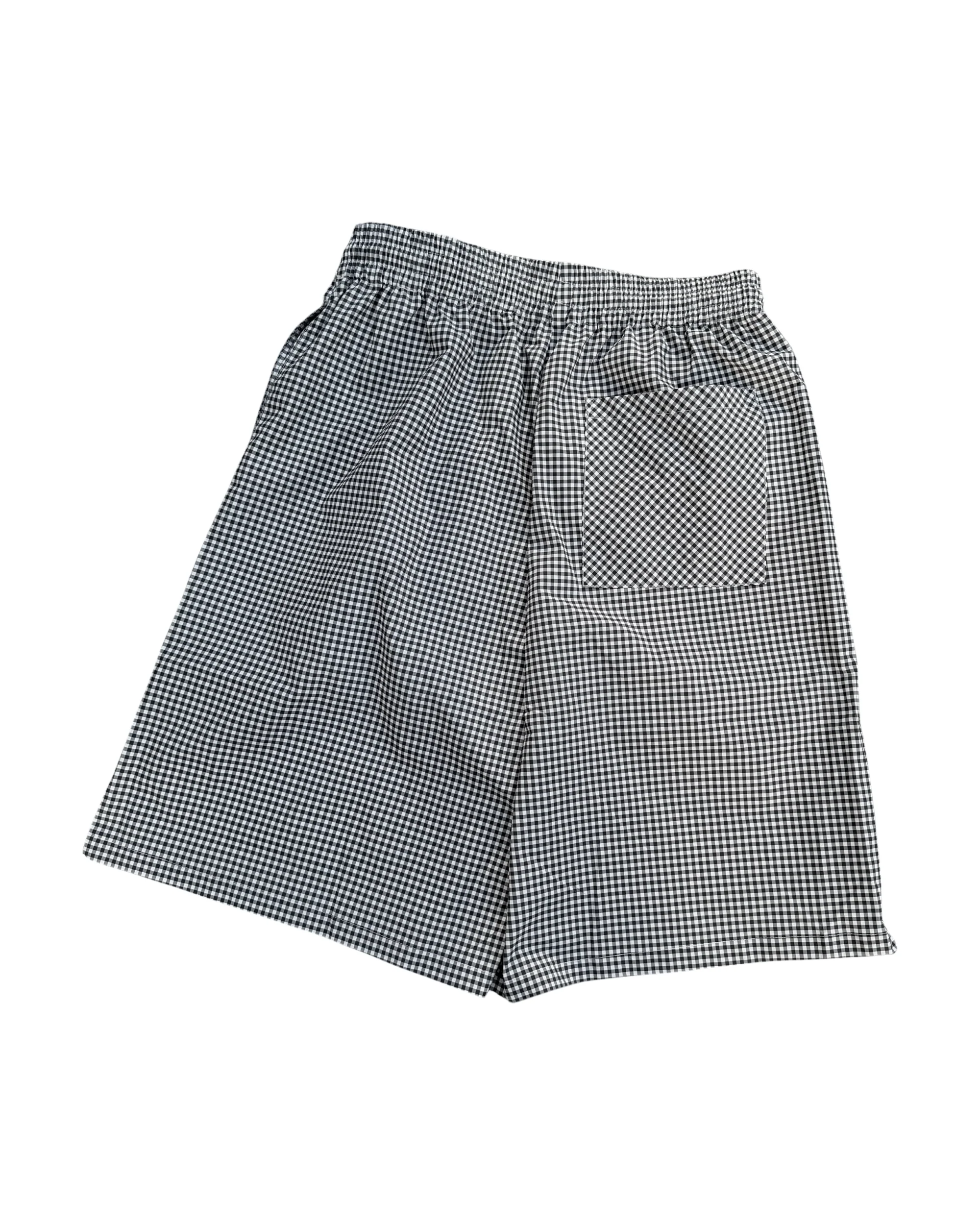 TECH SHORTS (BLACK PLAID) - Image 2