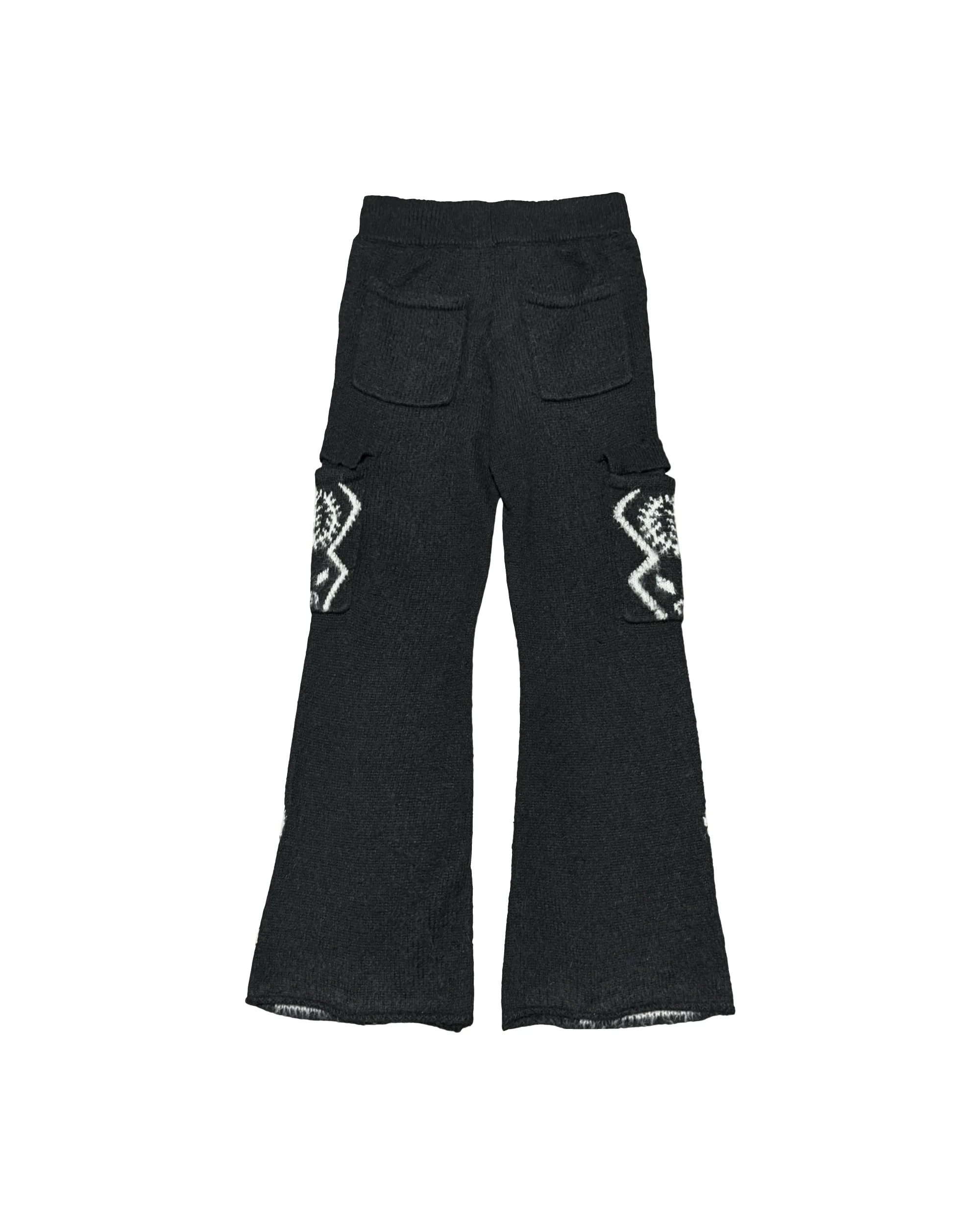The Sacred Tree Mohair Flared Cargos (BLK) - Image 2