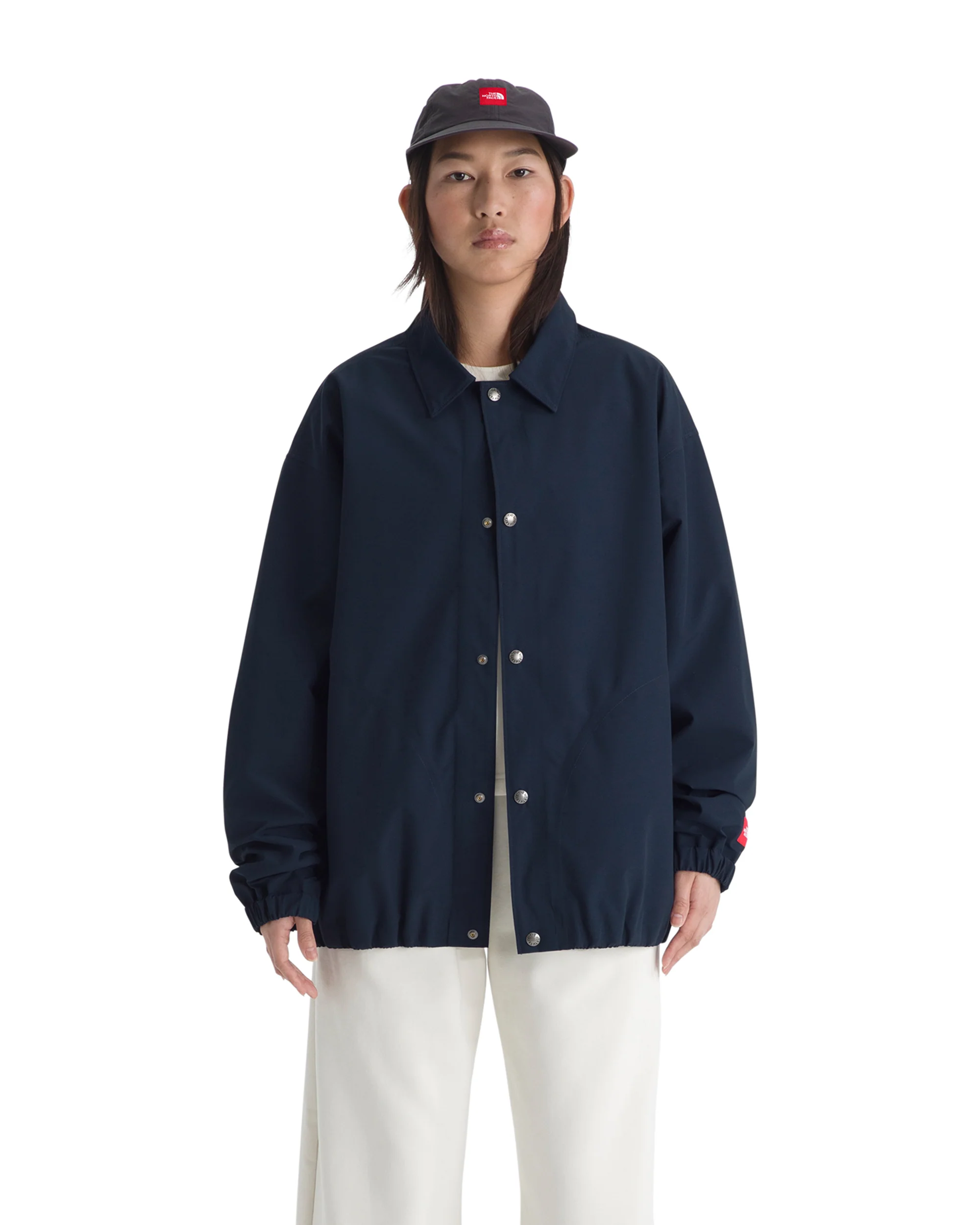 TNF M RED BOX DRYVENT COACHES JACKET NAVY - Image 3
