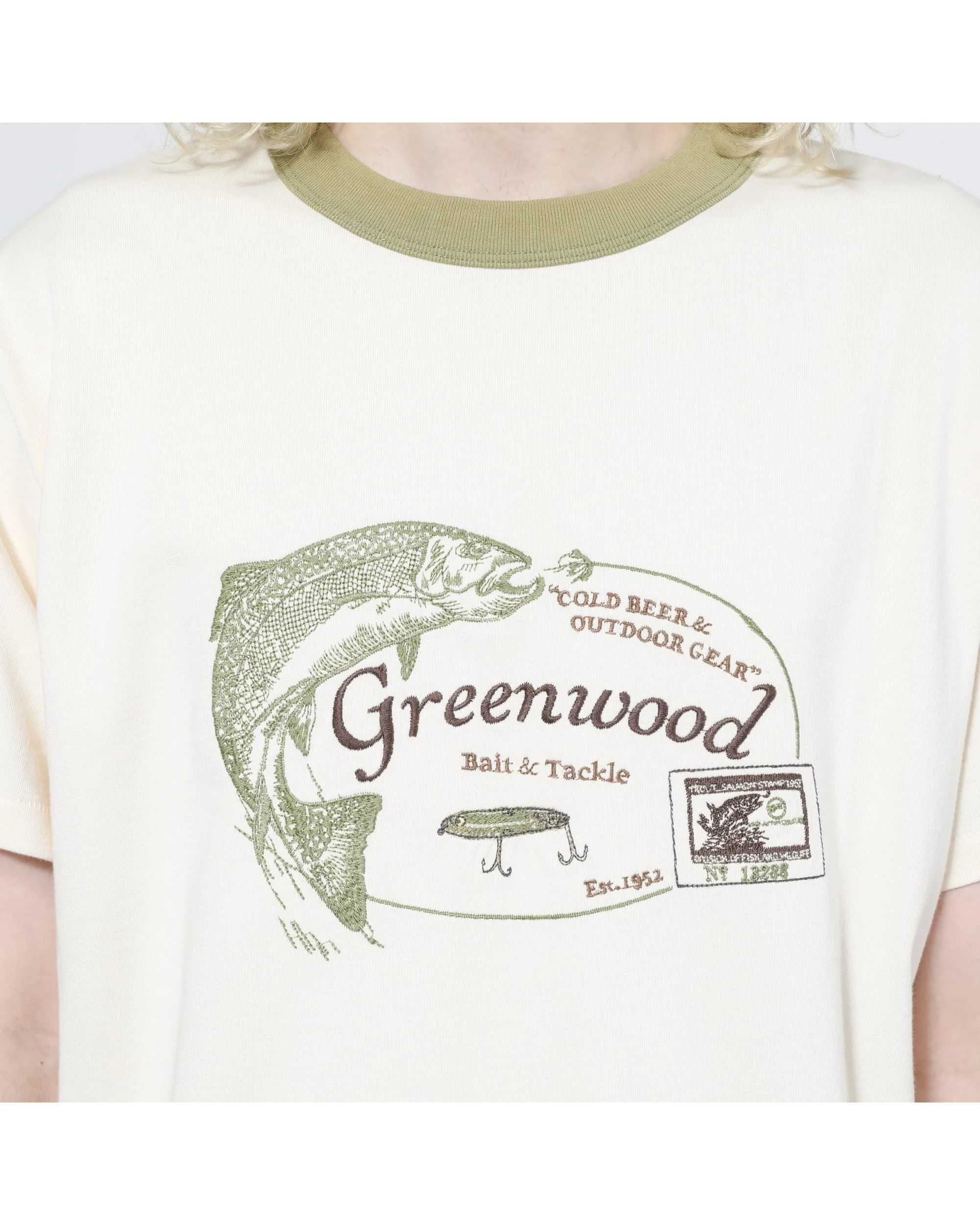 Trail Tee - Green Ringer - Image 6