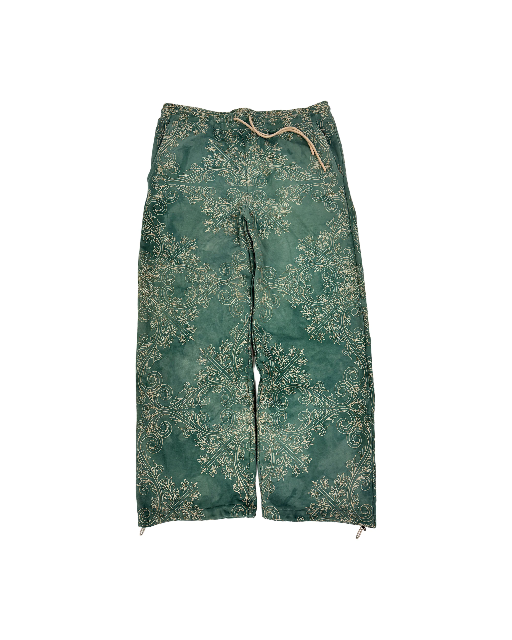 TRANCE SWEATPANTS (GREEN & GOLD)