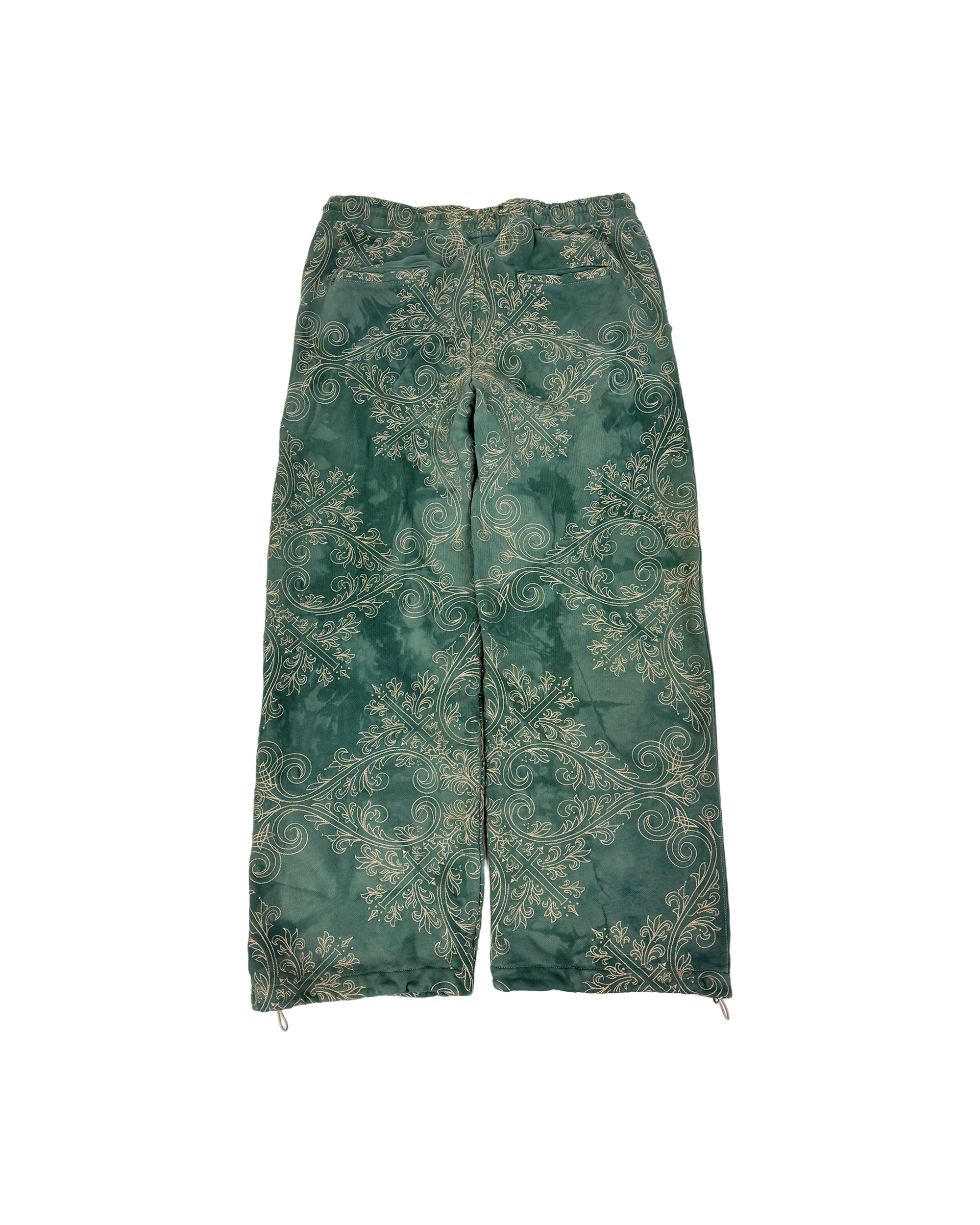 TRANCE SWEATPANTS (GREEN & GOLD) - Image 6