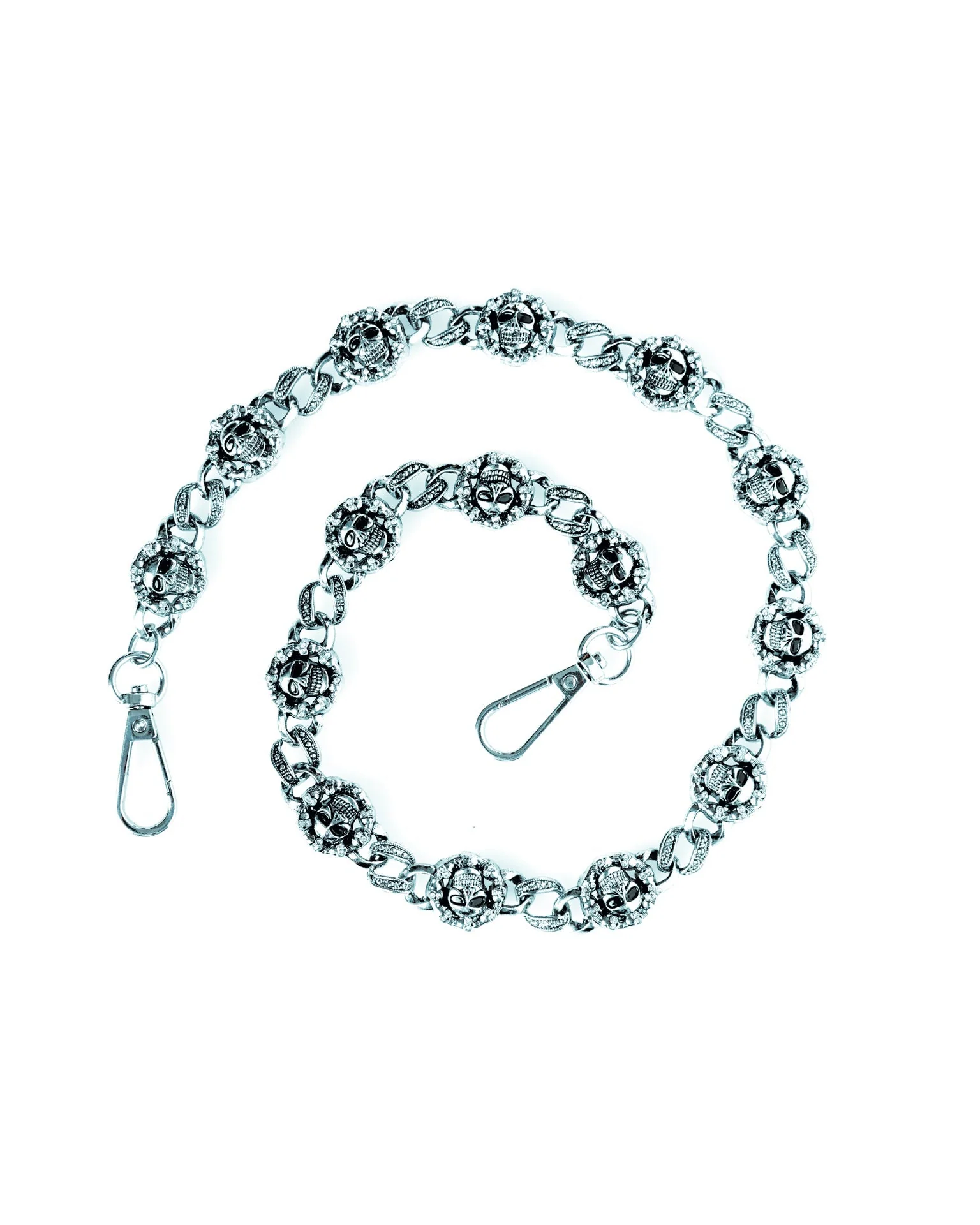 Triple Skull Wallet Chain