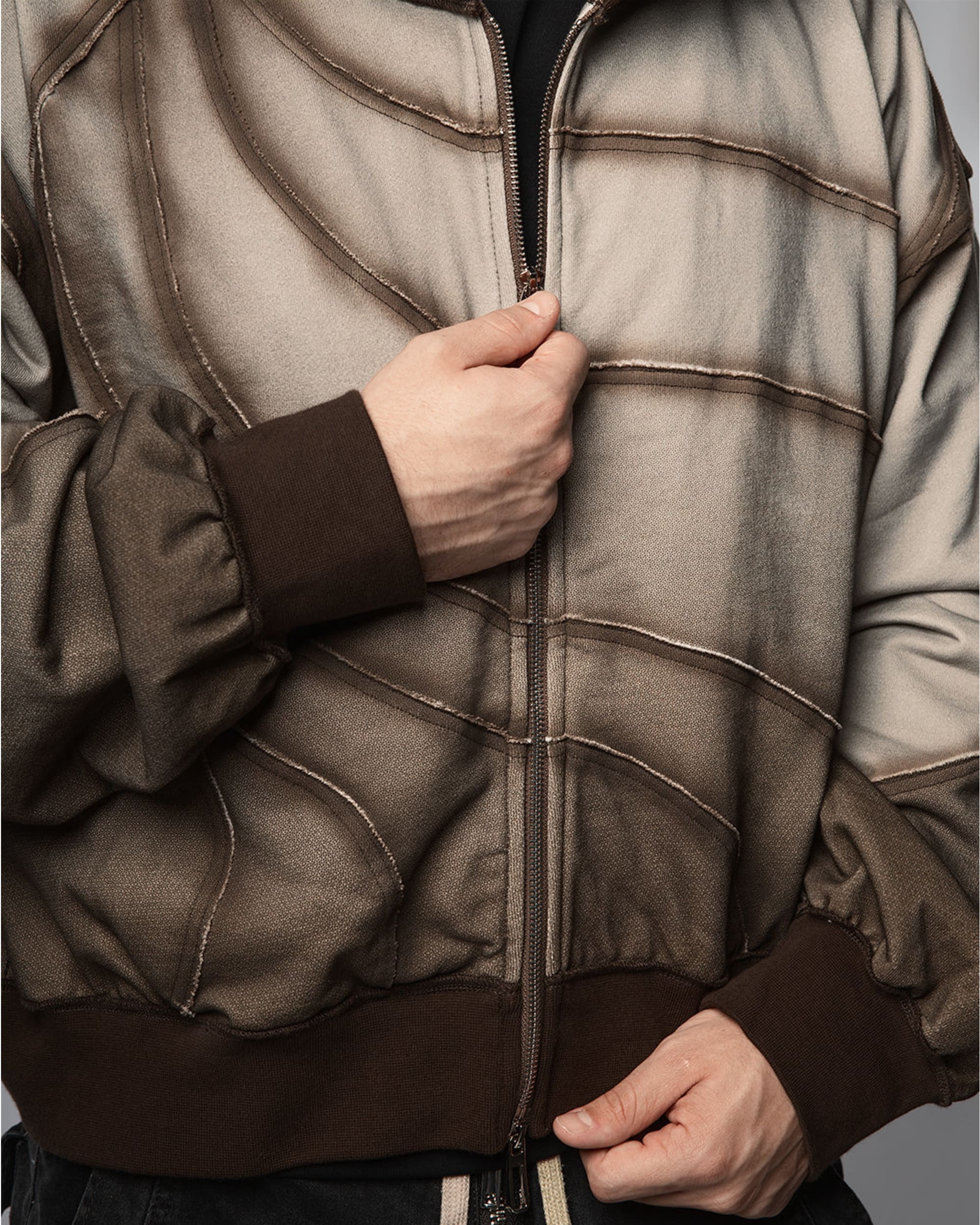 "TWIST OF FATE" BOXY ZIP UP JACKET - Image 3