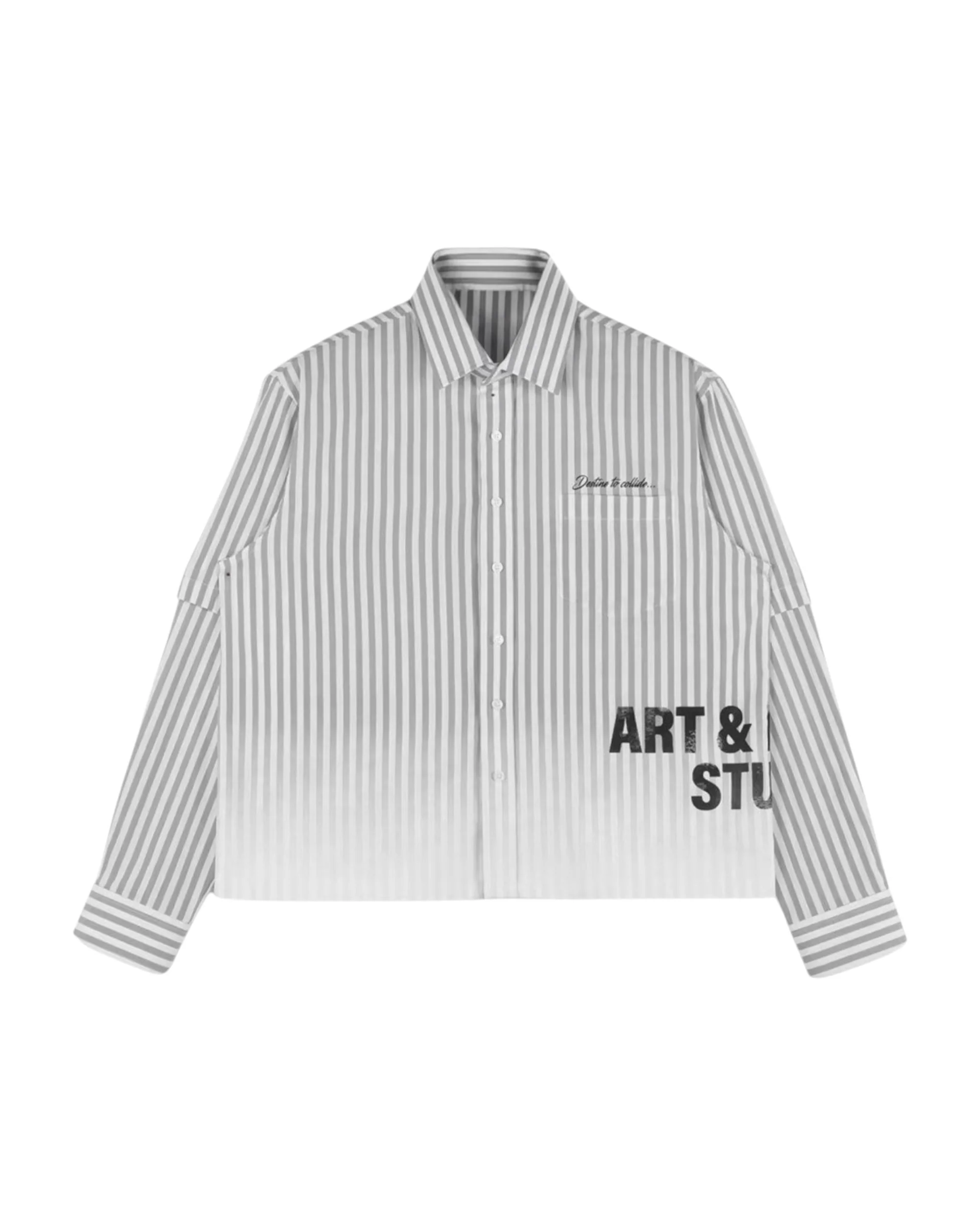 VISIONARY DOUBLE SLEEVE FADE BUTTON DOWN ( BLACK )