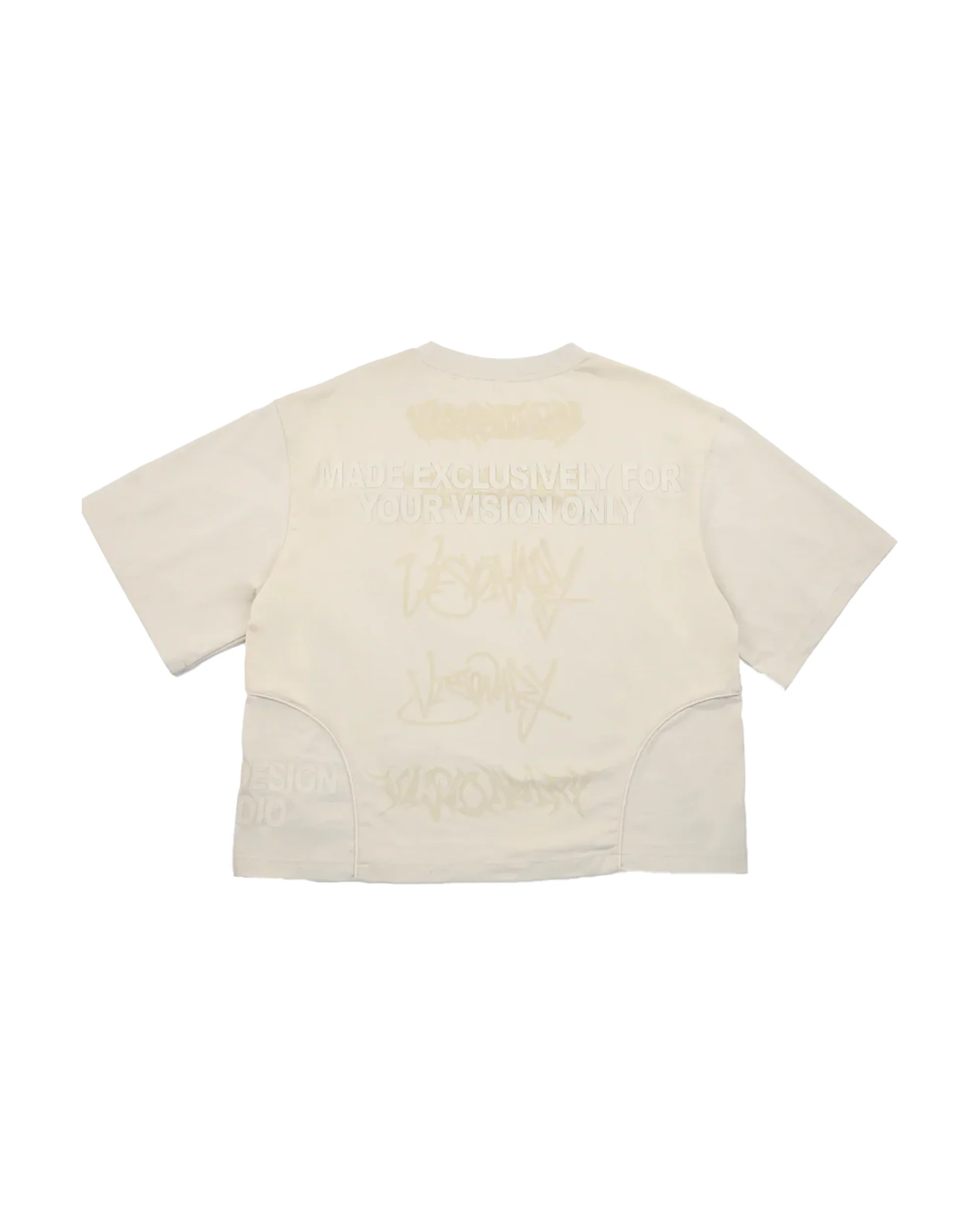 VISIONARY STATEMENT BOXY TEE (TAN) - Image 4