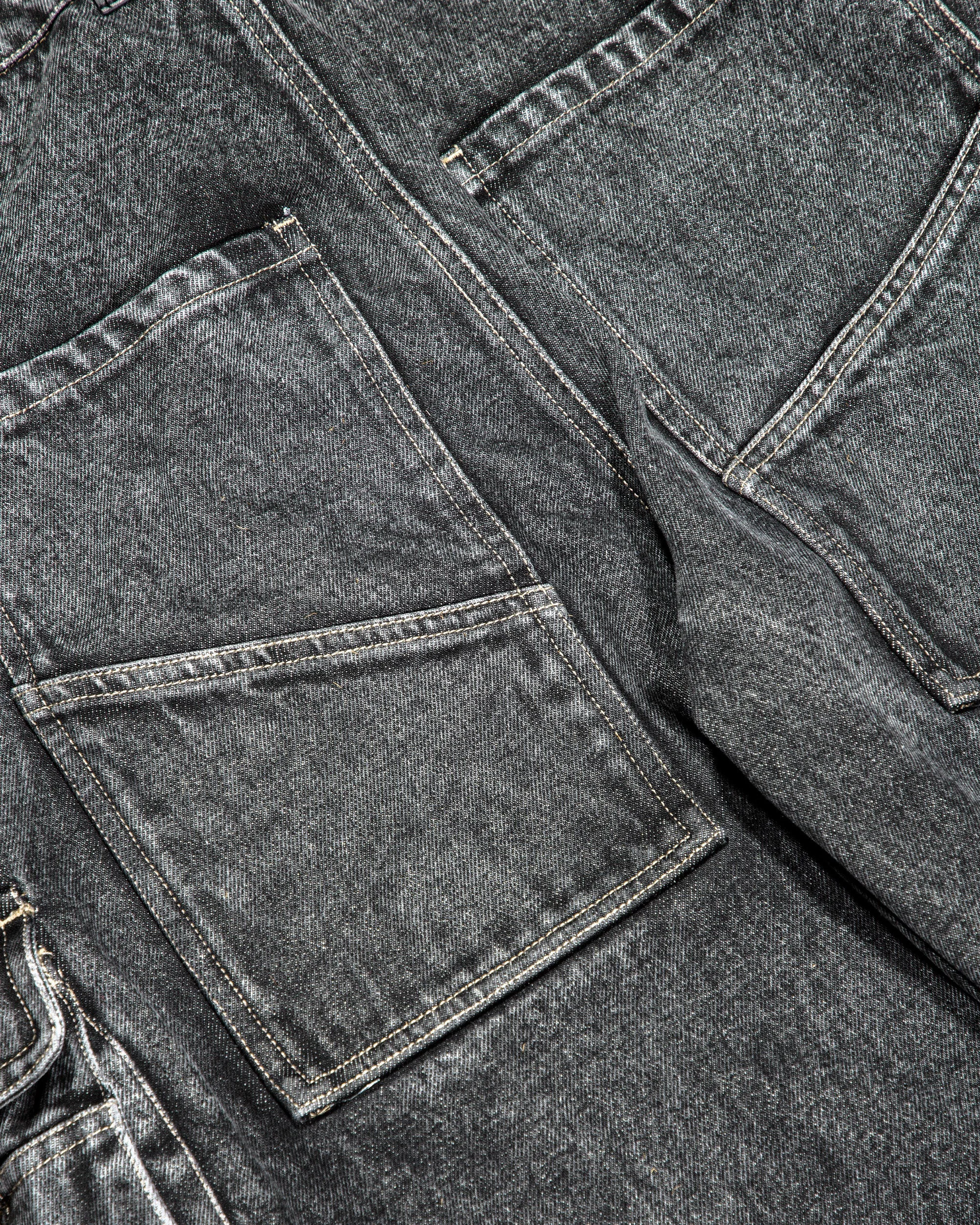 Washed Denim Utility Pants - Image 3