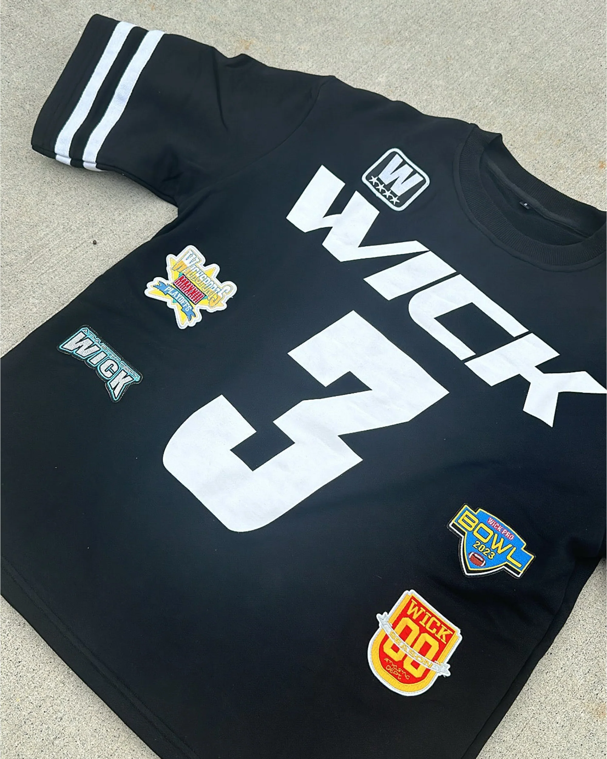 WICK BLACK AND WHITE JERSEY - Image 6
