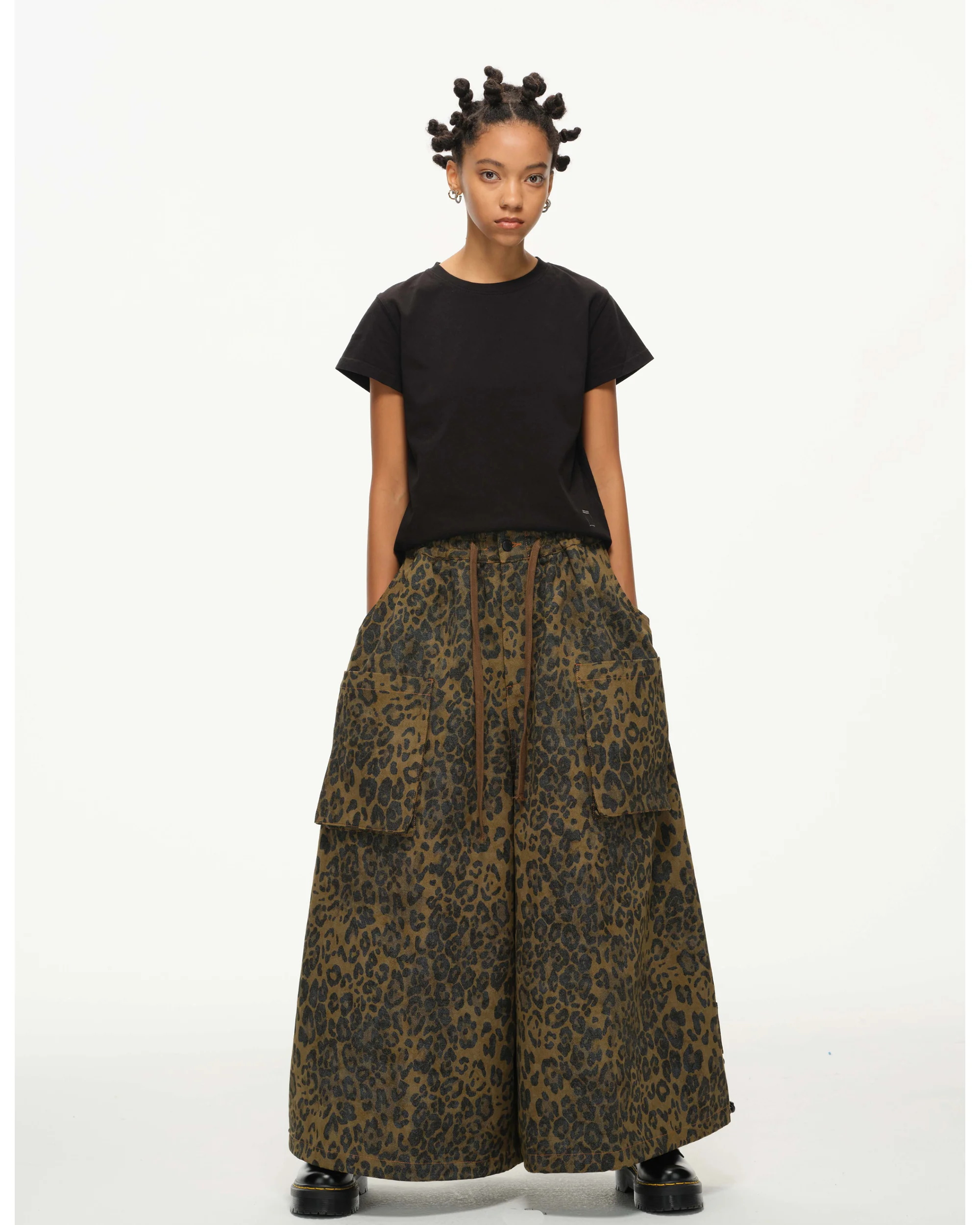 Wide Leg Yemi Pants – Leopard - Image 3