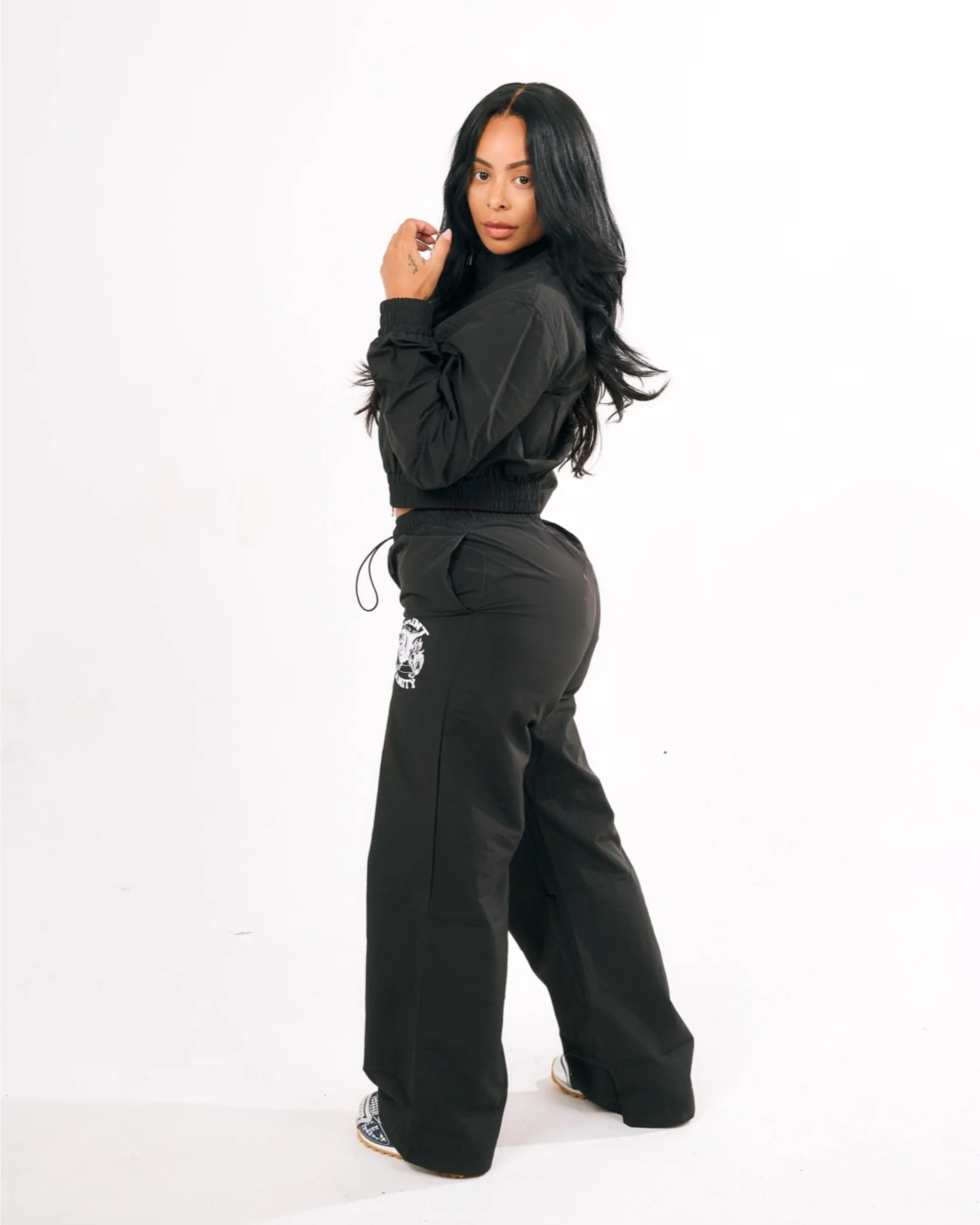 WOMEN SPACE PANTS – BLACK - Image 4