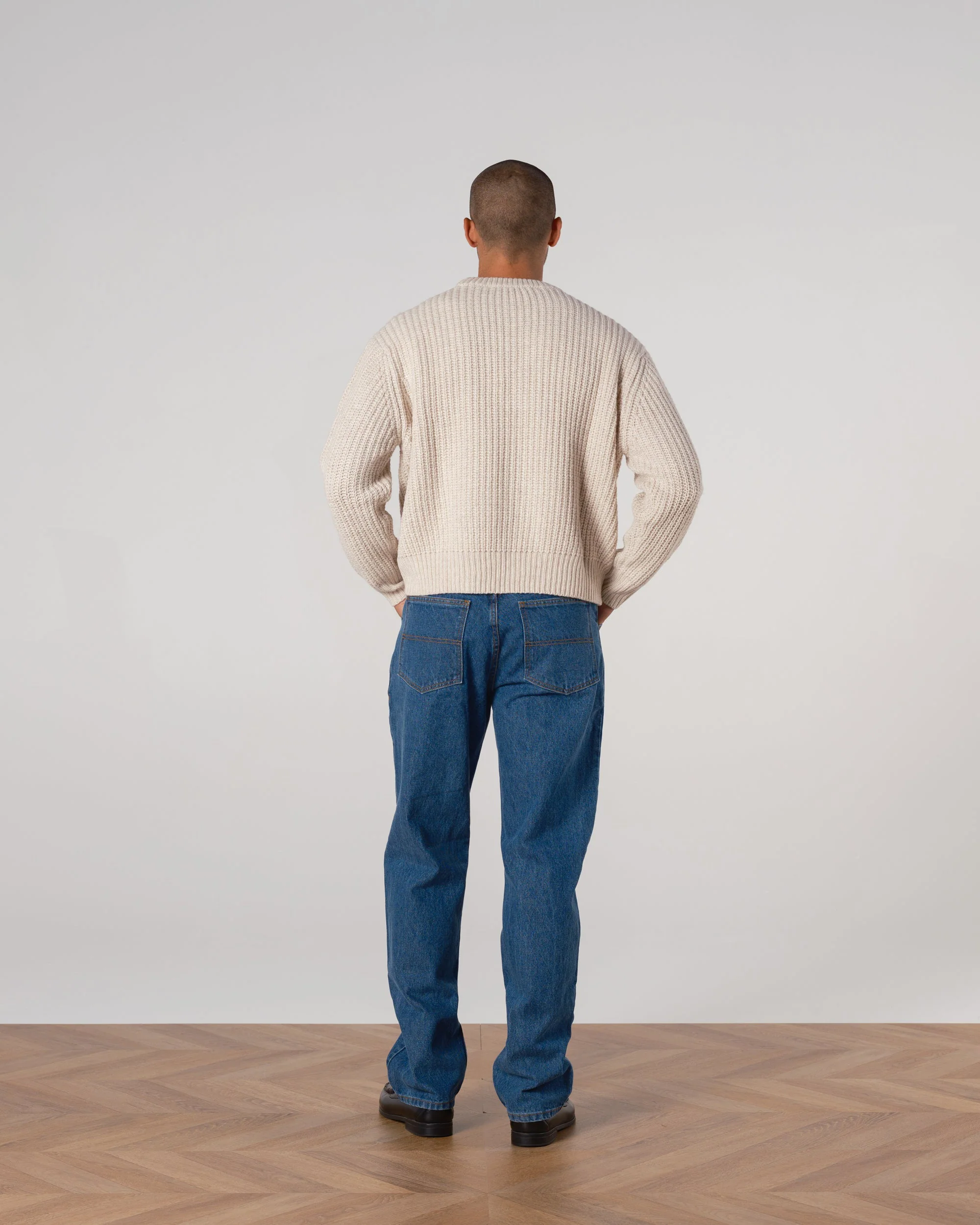 Wool Fisherman Knit Sweater - Image 8