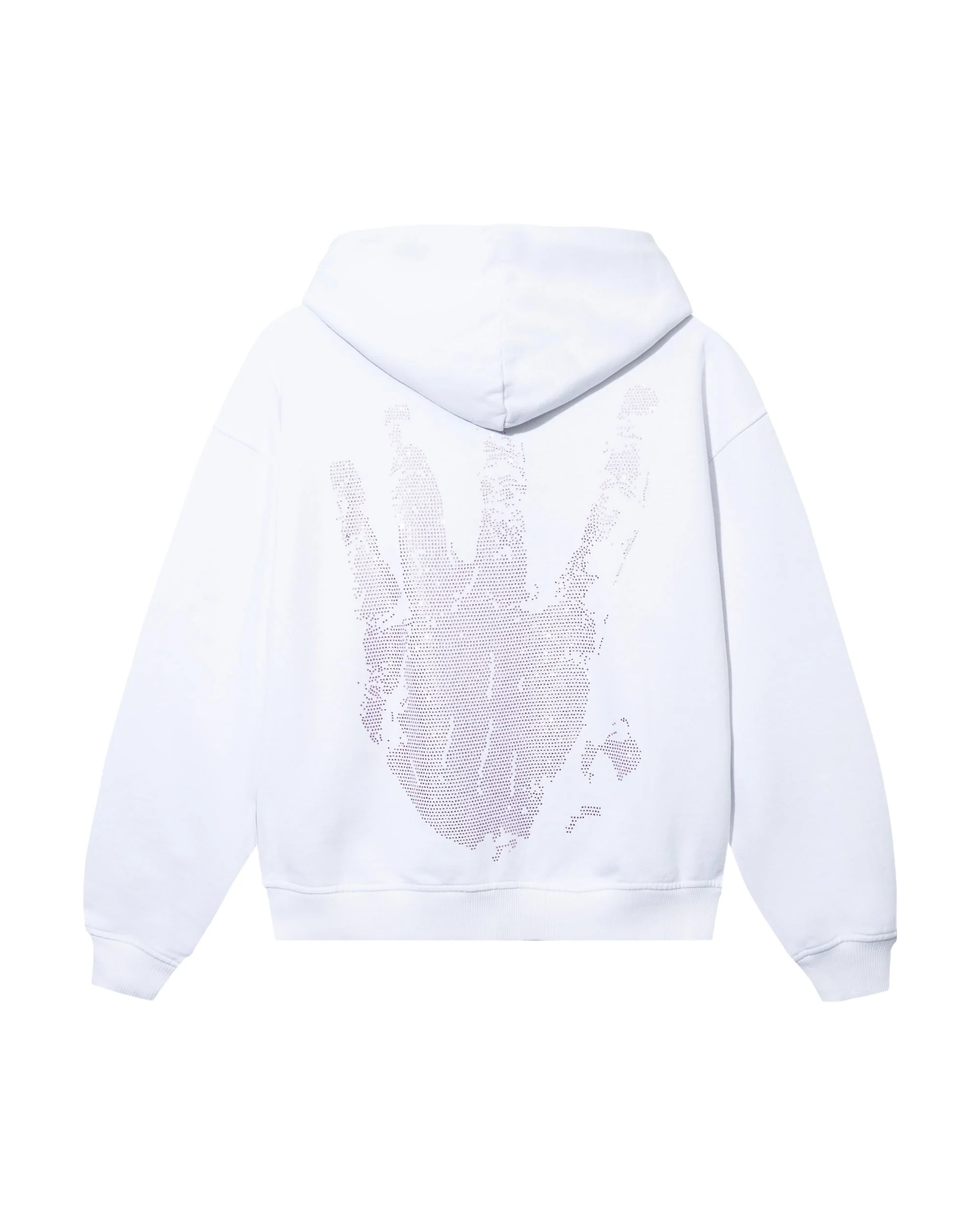 X KILL BEJEWELED ZIP WHITE/PINK - Image 6