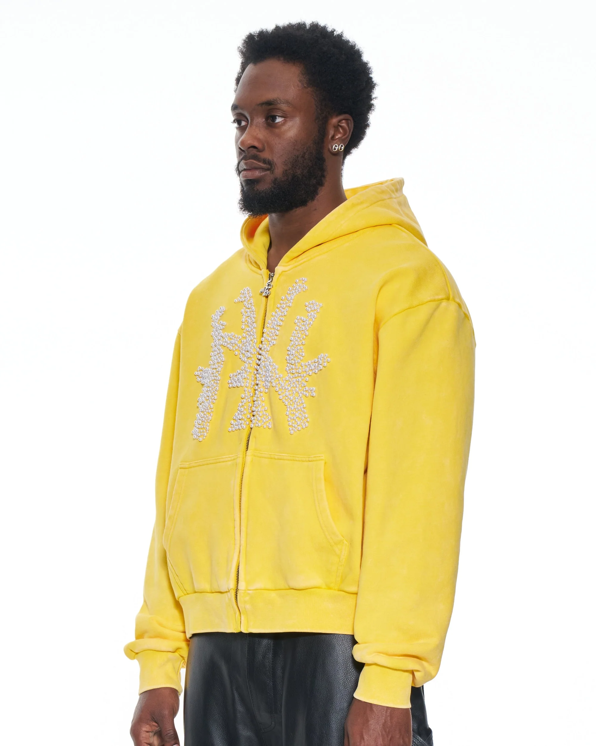 Yellow AK-NY Pearl Hoodie - Image 3