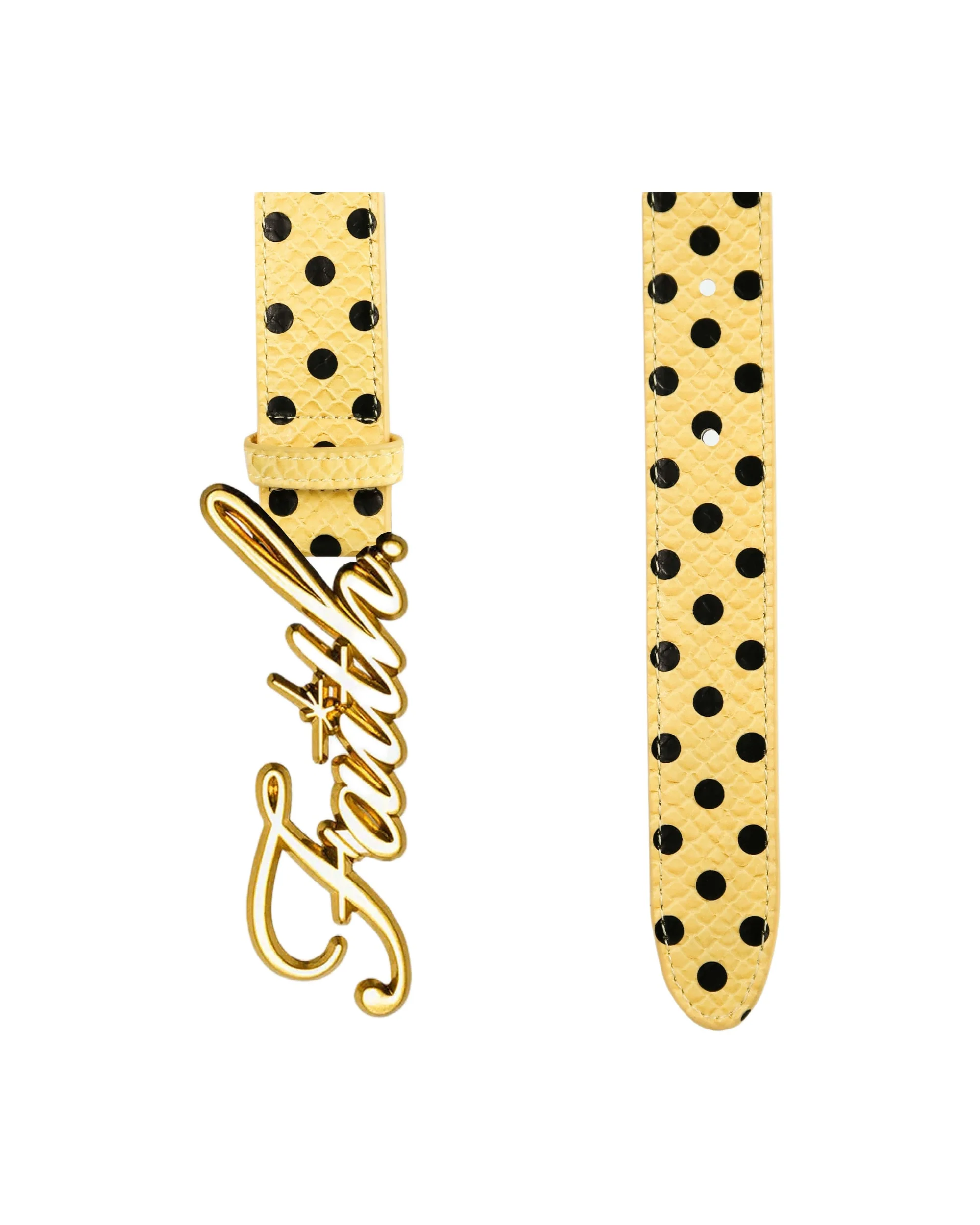 Yellow Polka Dot Faith Belt - Image 2