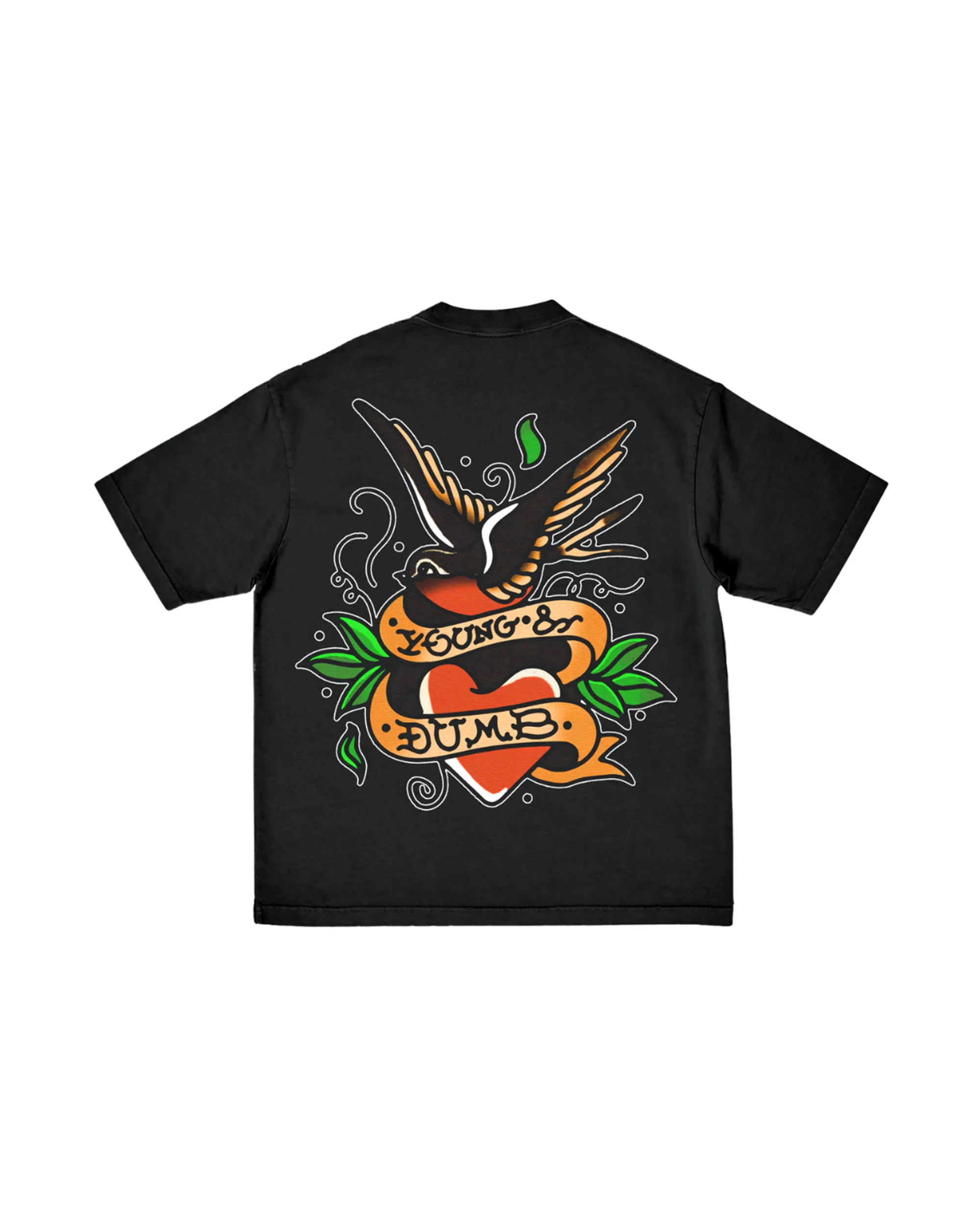 Young & Dumb Tattoo T-Shirt - Image 2